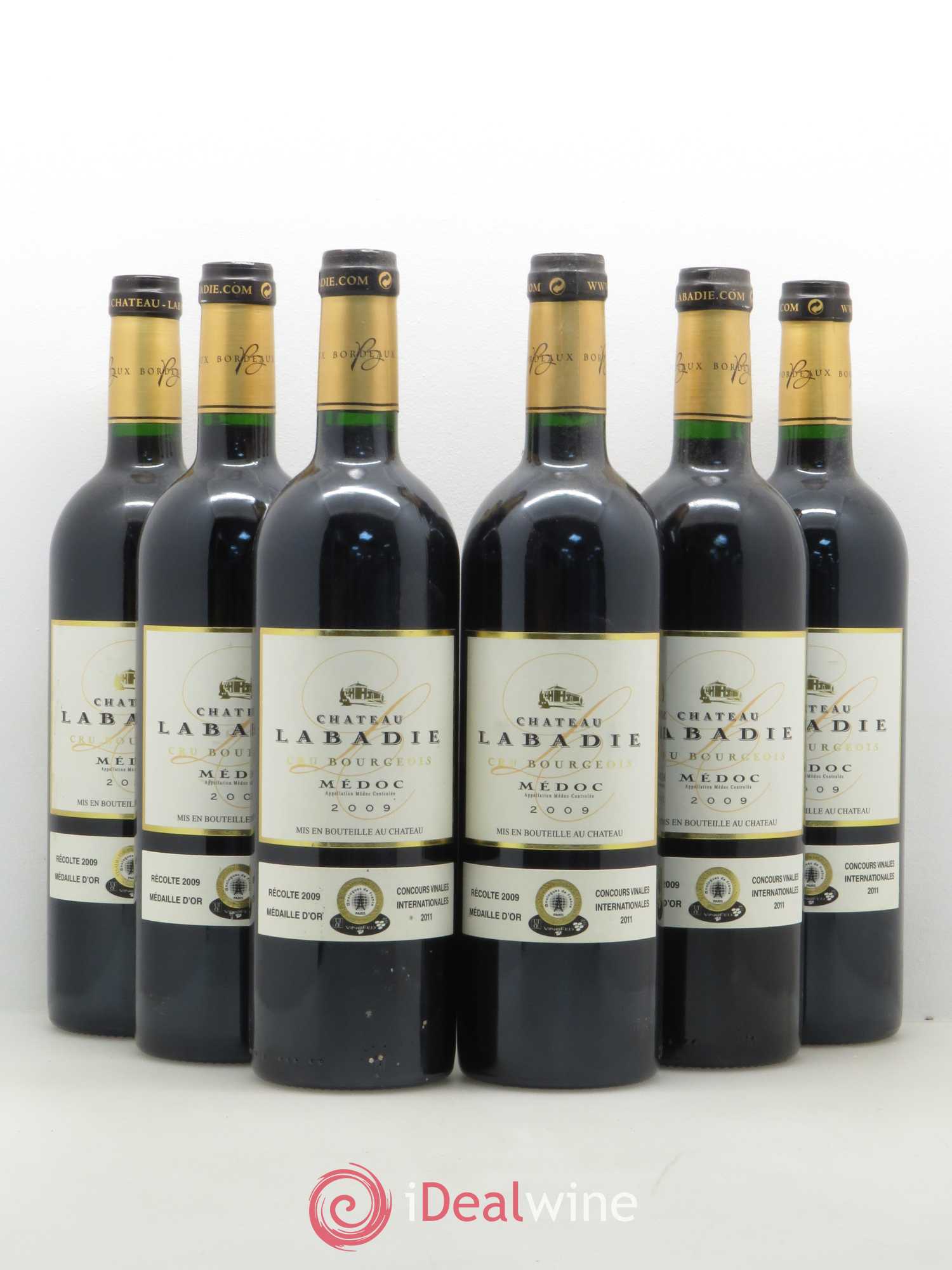 Médoc Château Labadie 2009 - Lot of 6 bottles - 0