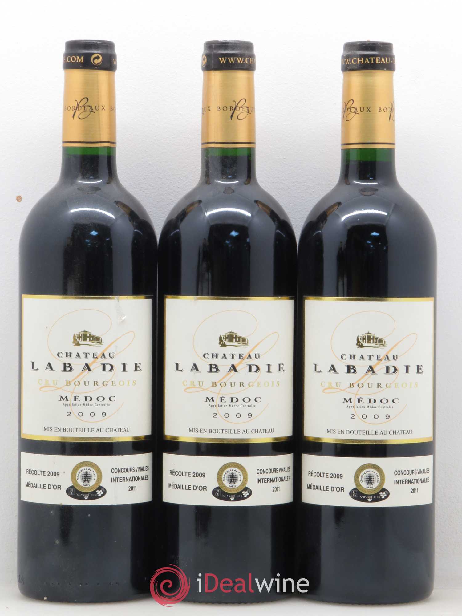 Médoc Château Labadie 2009 - Lot de 5 bouteilles - 1