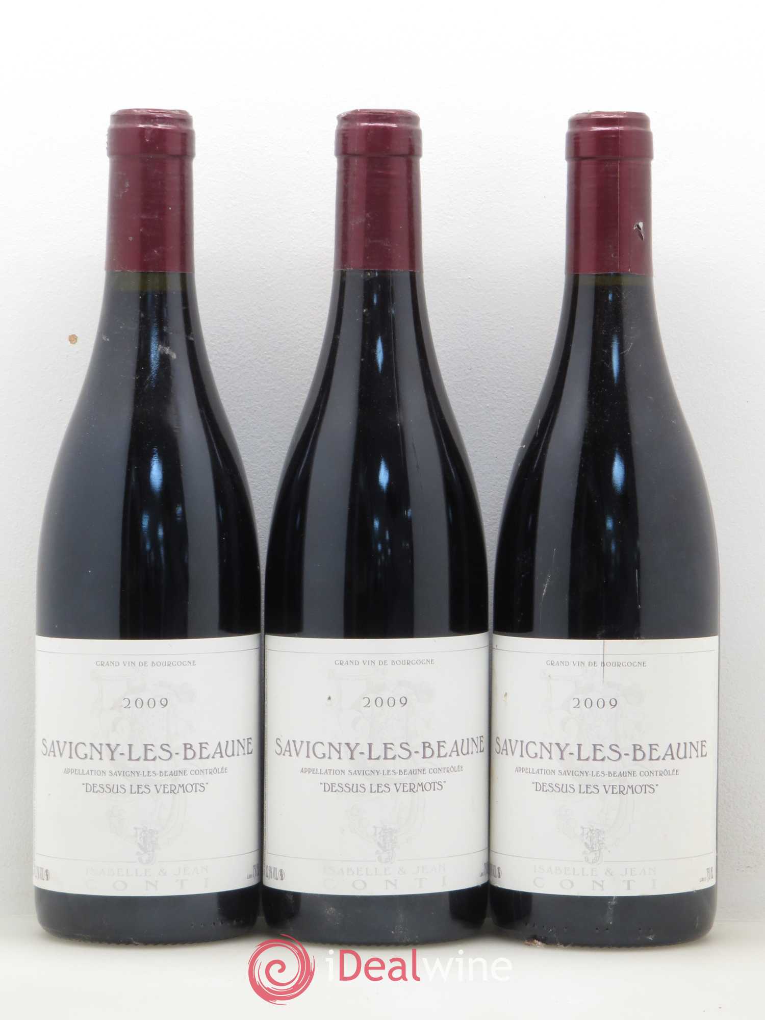 Savigny-lès-Beaune Dessus les Vermots Isabelle & Jean Conti 2009 - Posten von 3 Flaschen - 0