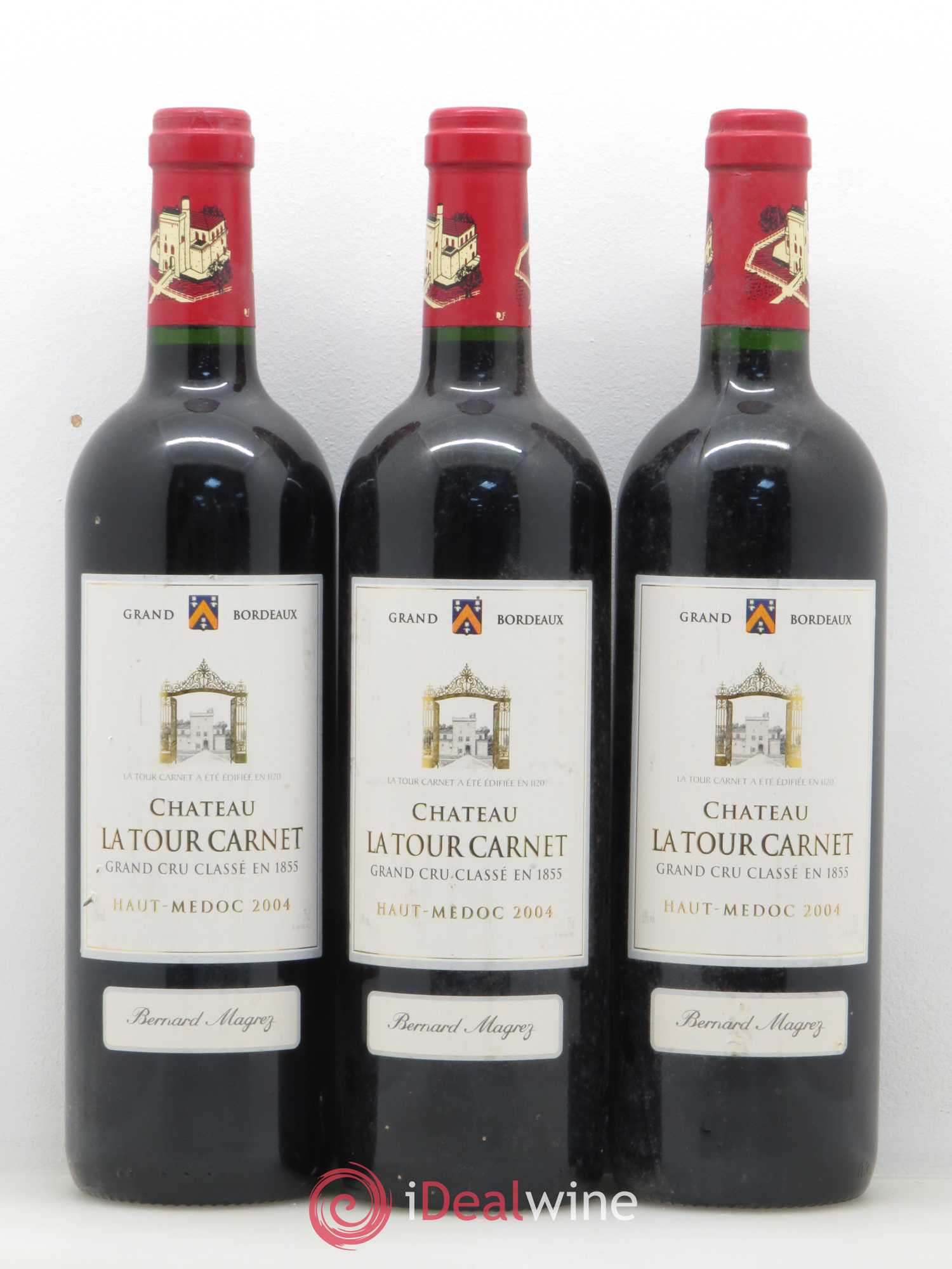 Château la Tour Carnet 4ème Grand Cru Classé 2004 - Lot de 6 bouteilles - 2