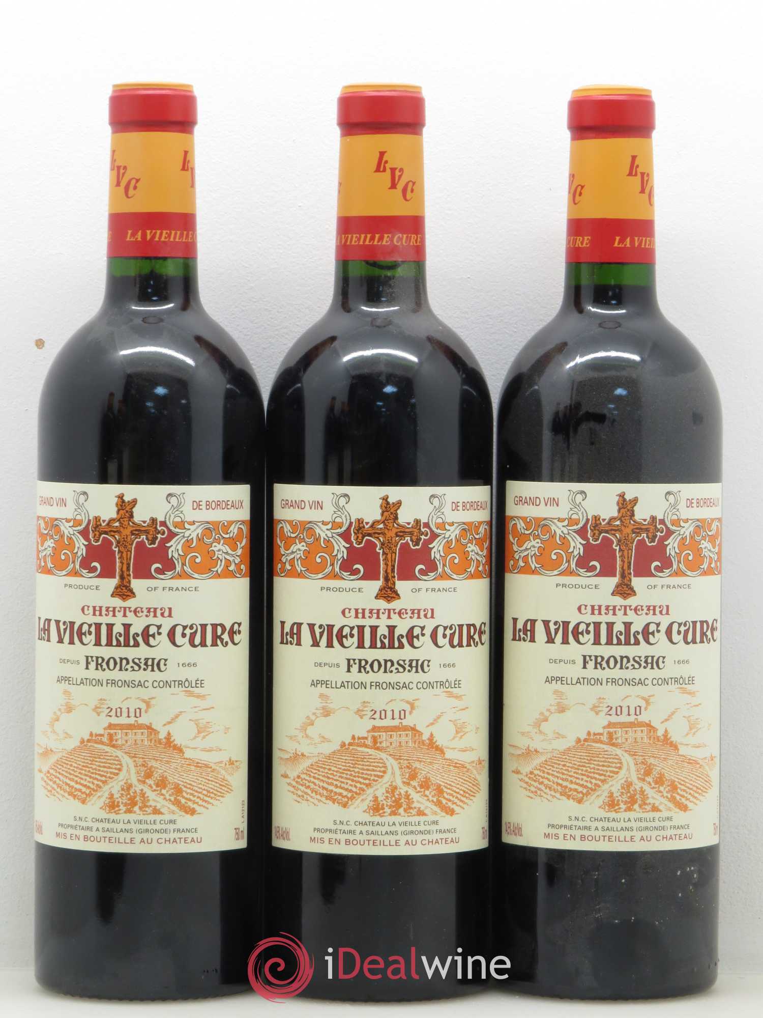 Château La Vieille Cure 2010 - Lot de 6 bouteilles - 1