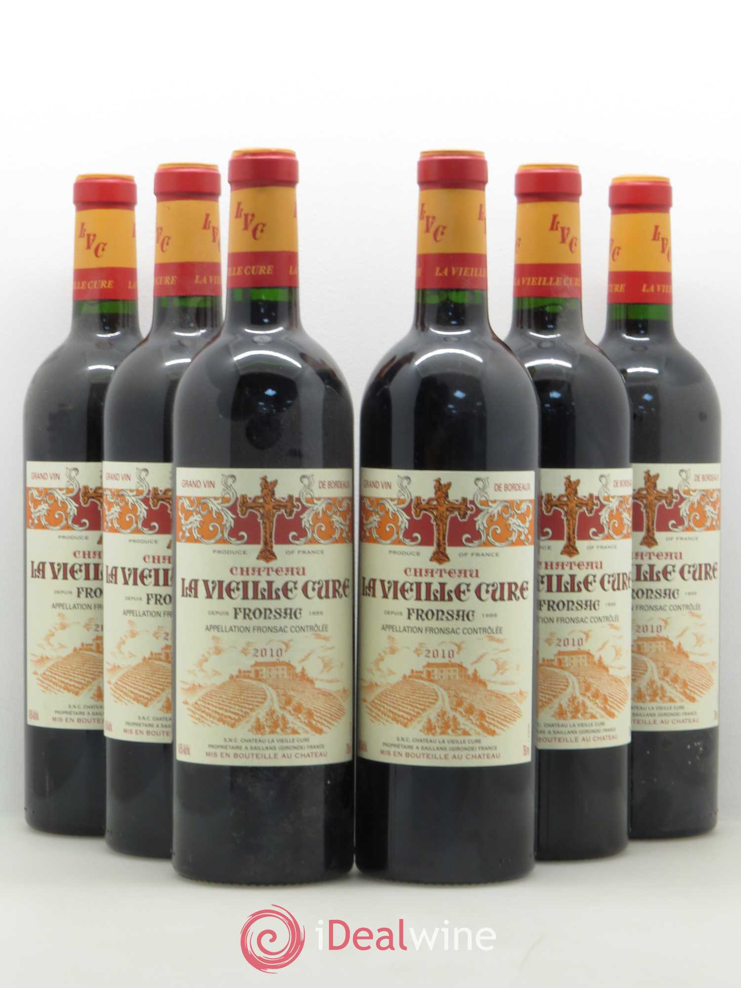Château La Vieille Cure 2010 - Lot de 6 bouteilles - 0