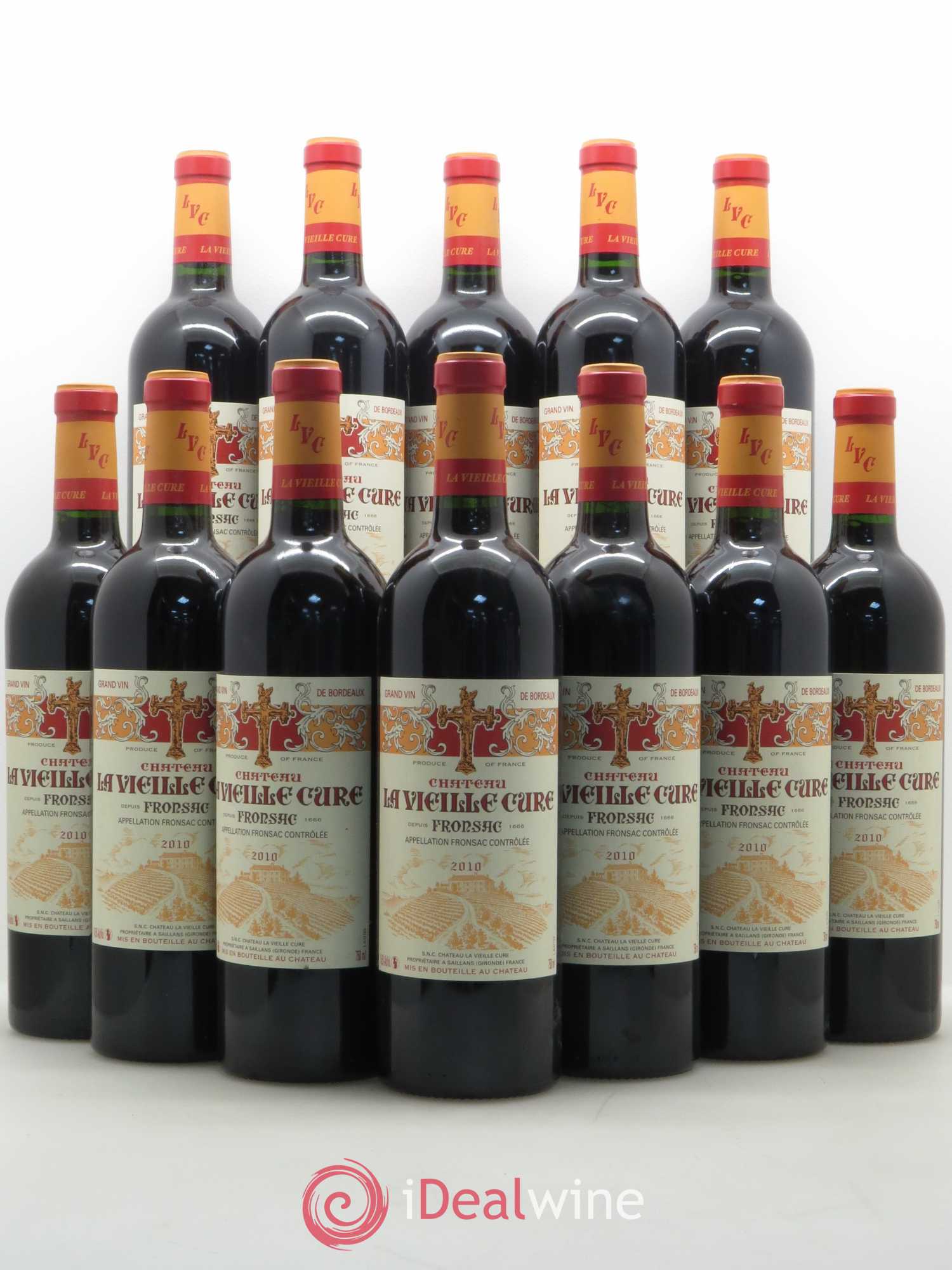Château La Vieille Cure (sans prix de réserve) 2010 - Lot de 12 bouteilles - 0