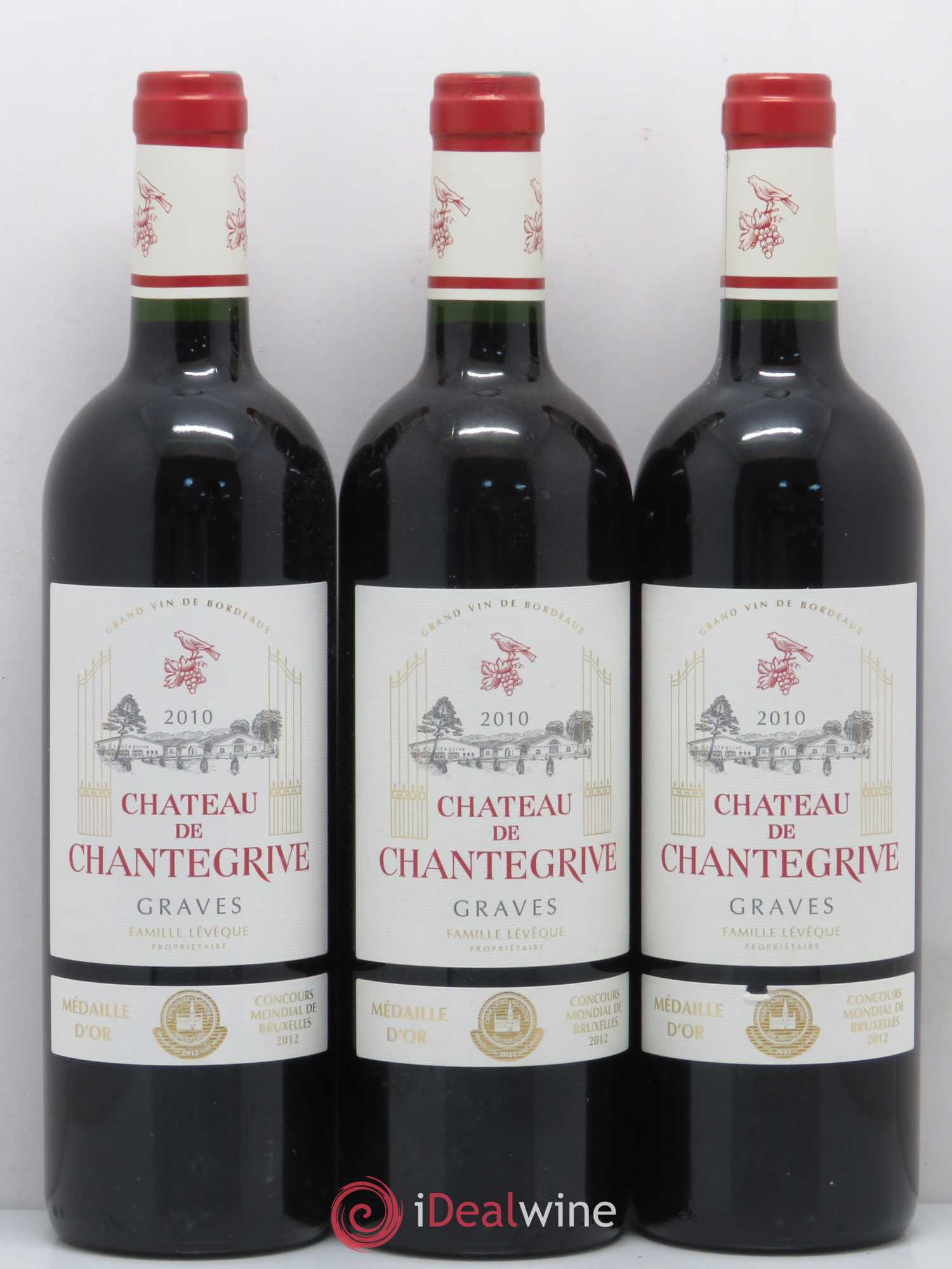 Château de Chantegrive 2010 - Lot de 12 bouteilles - 2