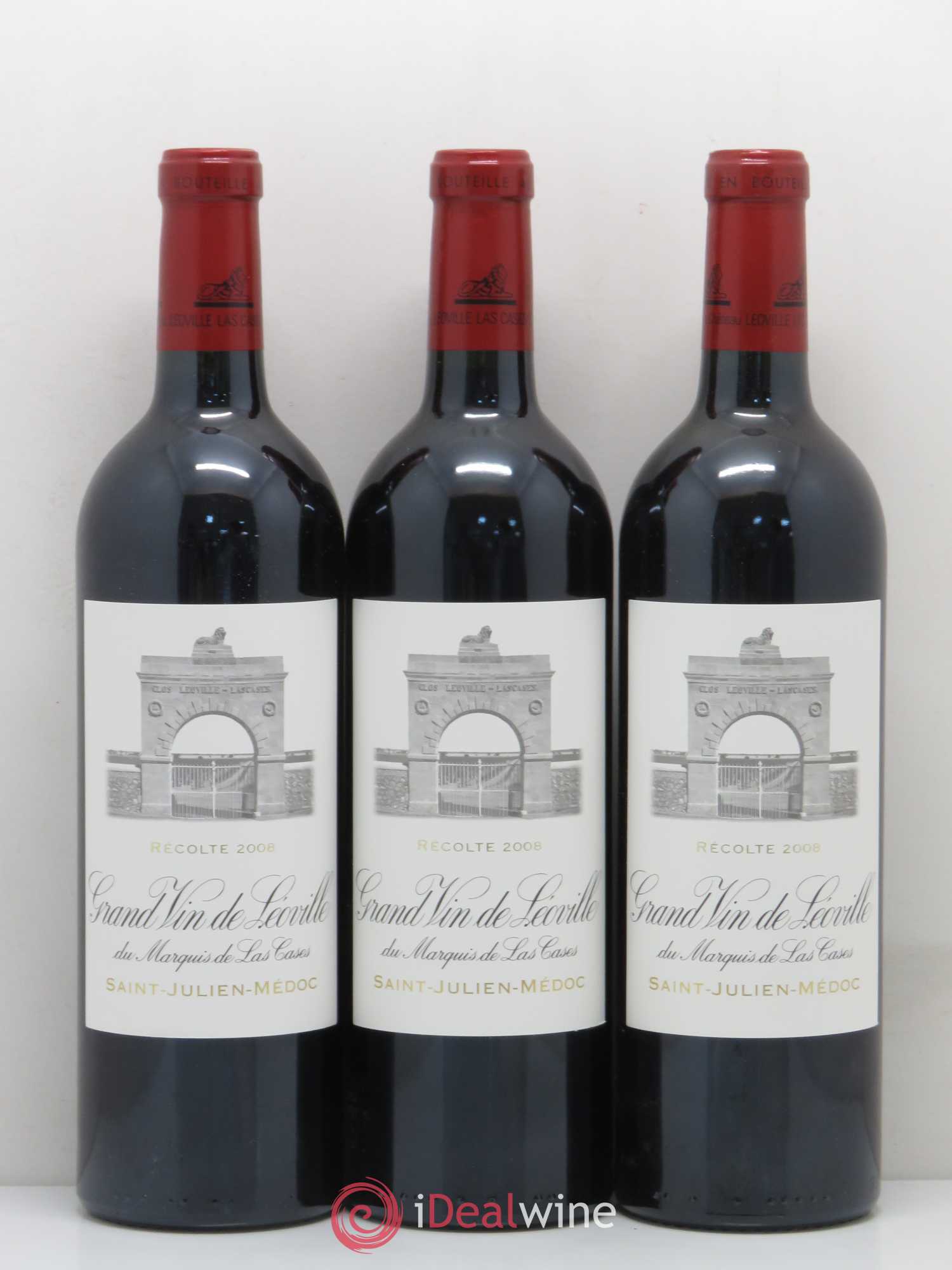Château Léoville Las Cases 2ème Grand Cru Classé 2008 - Lot de 12 bouteilles - 2