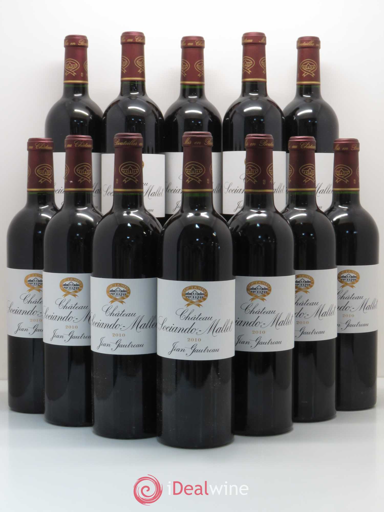 Château Sociando Mallet 2010 - Lot de 12 bouteilles - 0