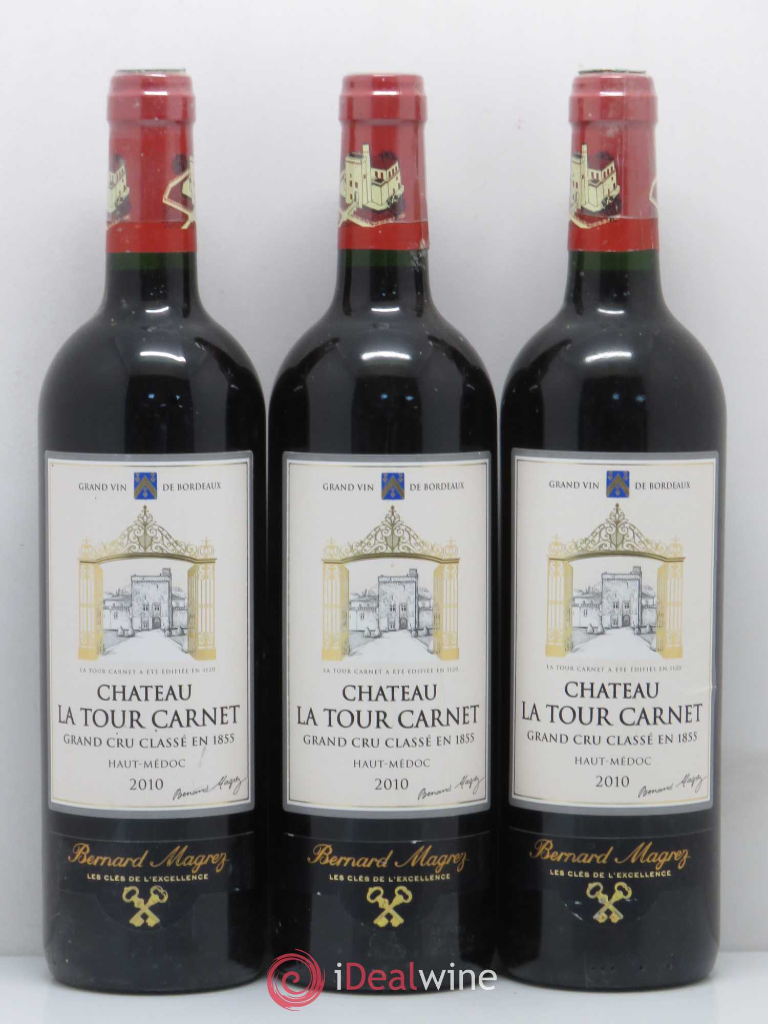 Château la Tour Carnet 4ème Grand Cru Classé 2010 - Lot de 12 bouteilles - 1