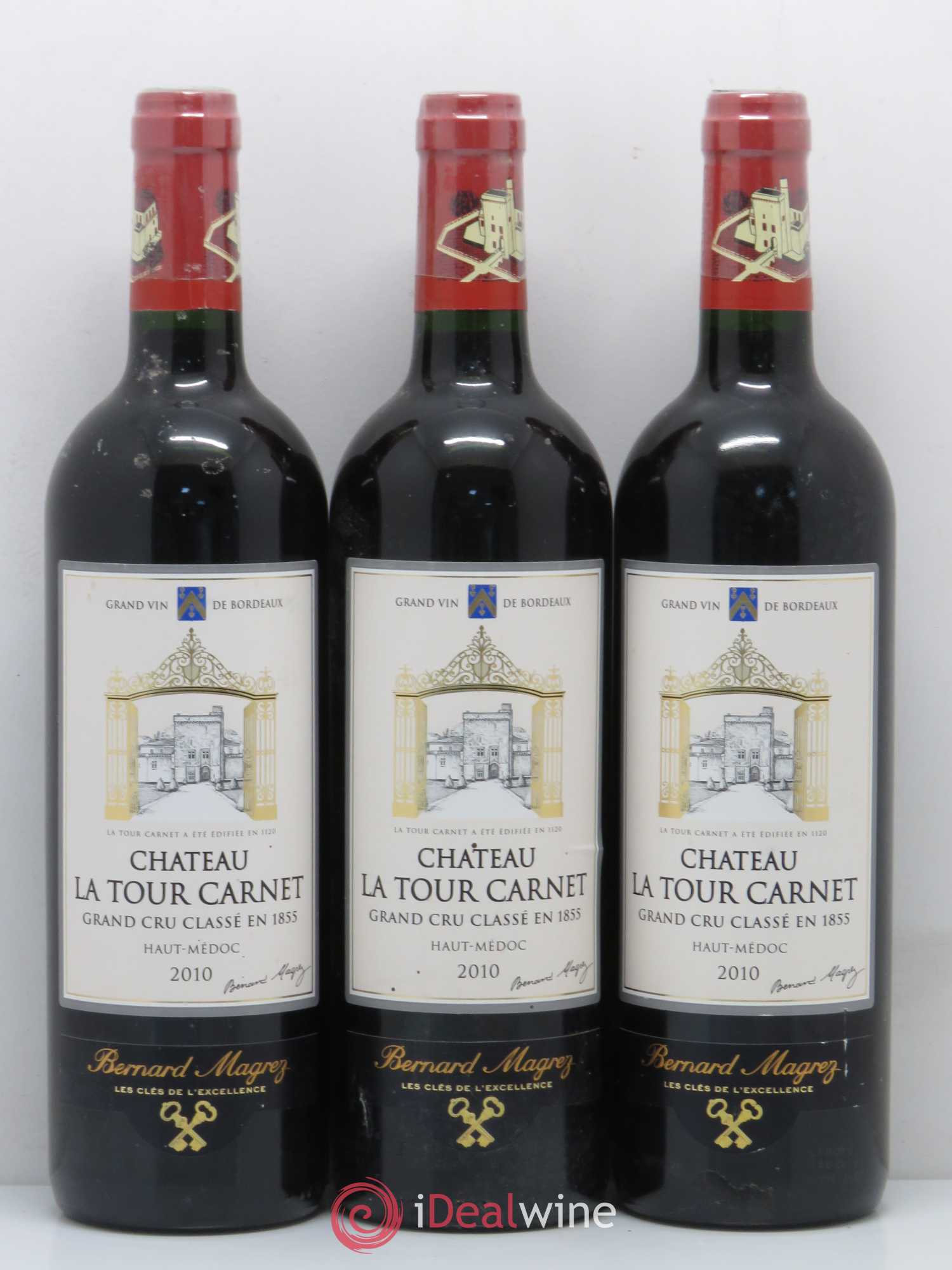 Château la Tour Carnet 4ème Grand Cru Classé 2010 - Lot de 12 bouteilles - 4