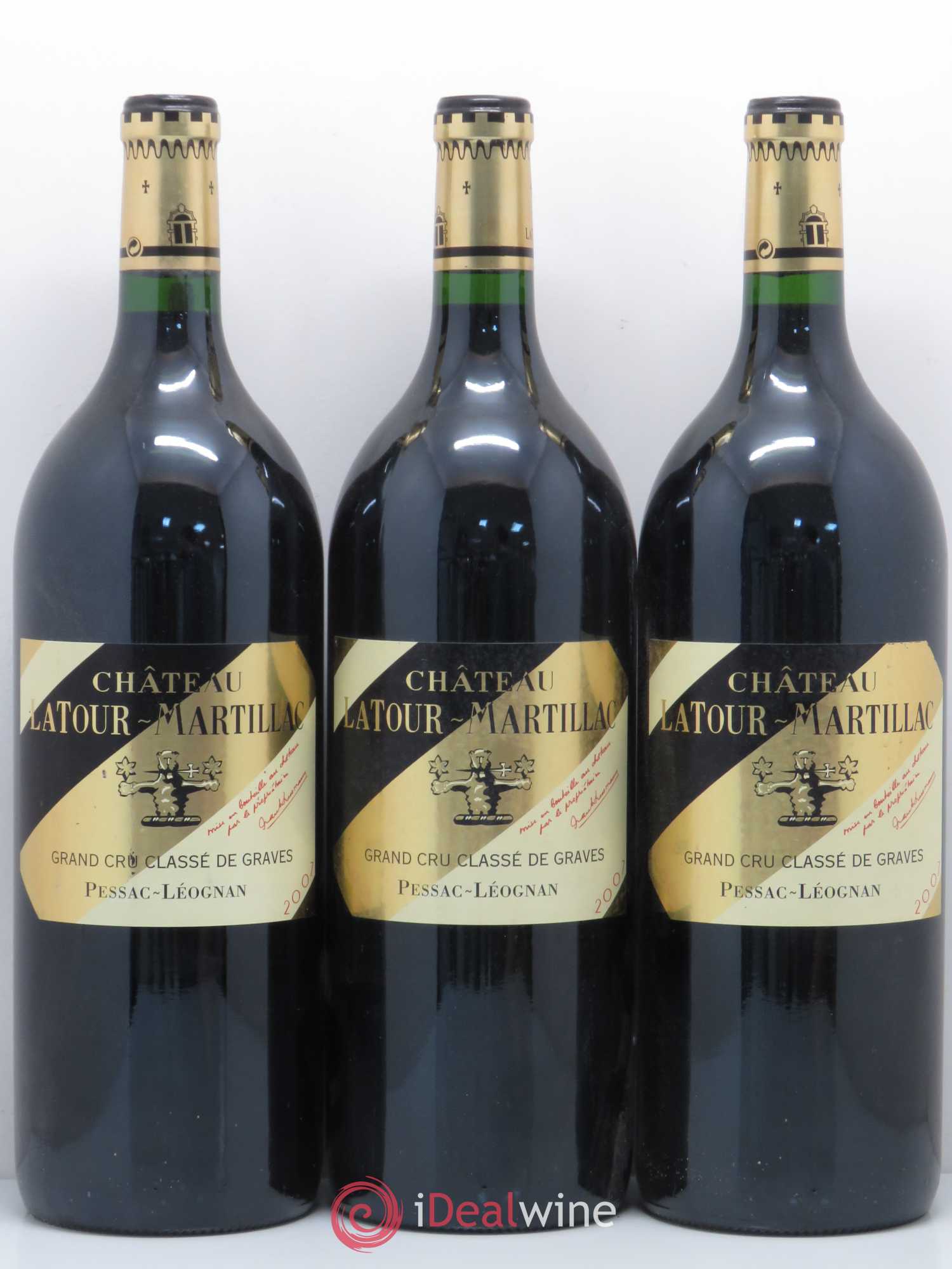 Château Latour-Martillac Cru Classé de Graves 2007 - Lot de 3 magnums - 0
