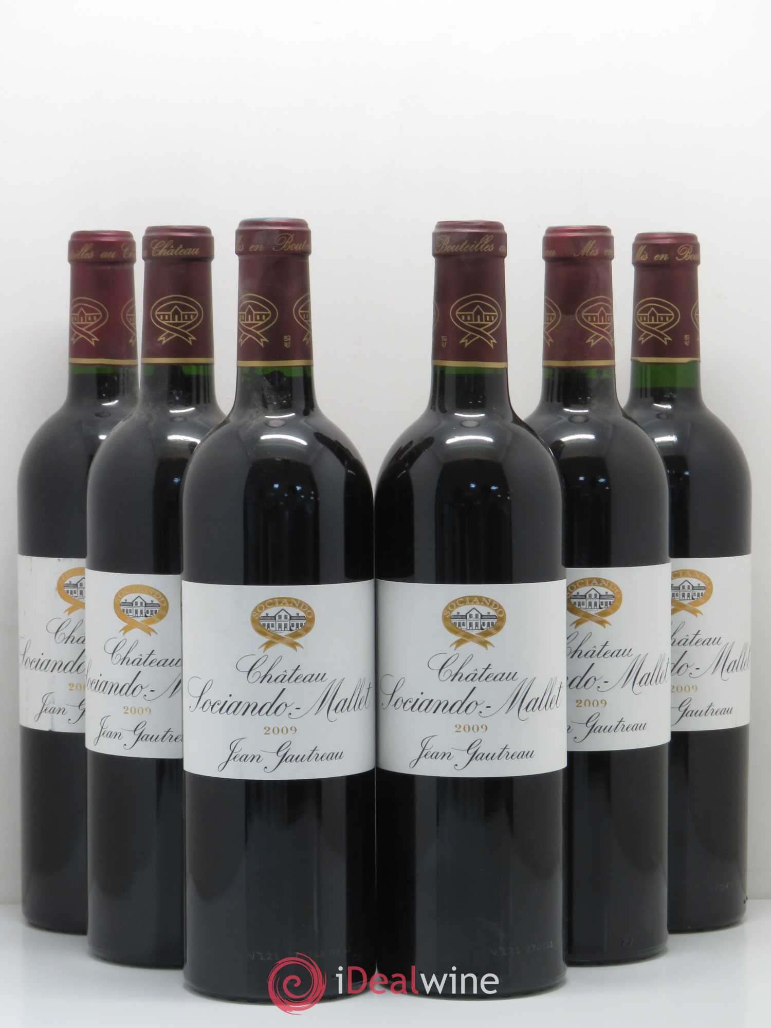 Château Sociando Mallet 2009 - Lot de 6 bouteilles - 0