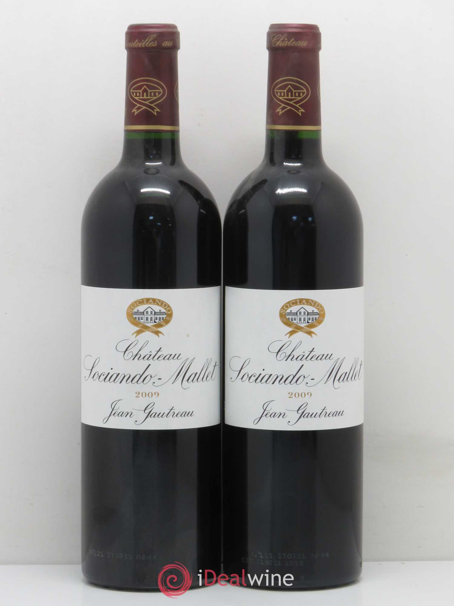 Château Sociando Mallet 2009 - Lot de 2 bouteilles - 0