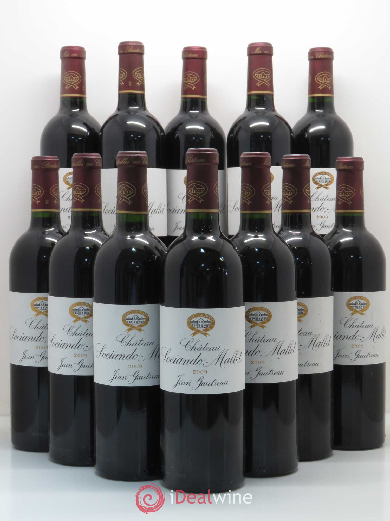 Château Sociando Mallet 2009 - Lot de 12 bouteilles - 0
