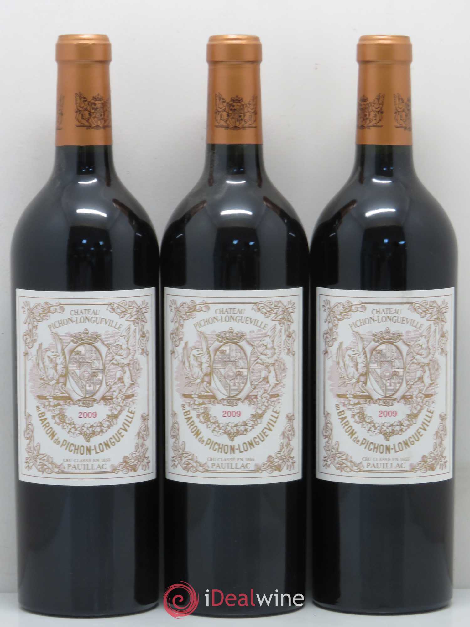 Pichon Longueville Baron 2ème Grand Cru Classé 2009 - Lot de 3 bouteilles - 0