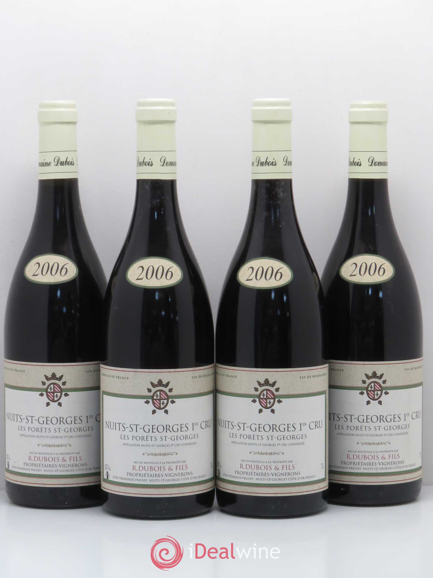 Nuits-Saint-Georges 1er Cru Les Porêts Saint Georges R. Dubois et Fils 2006 - Posten von 4 Flaschen - 0