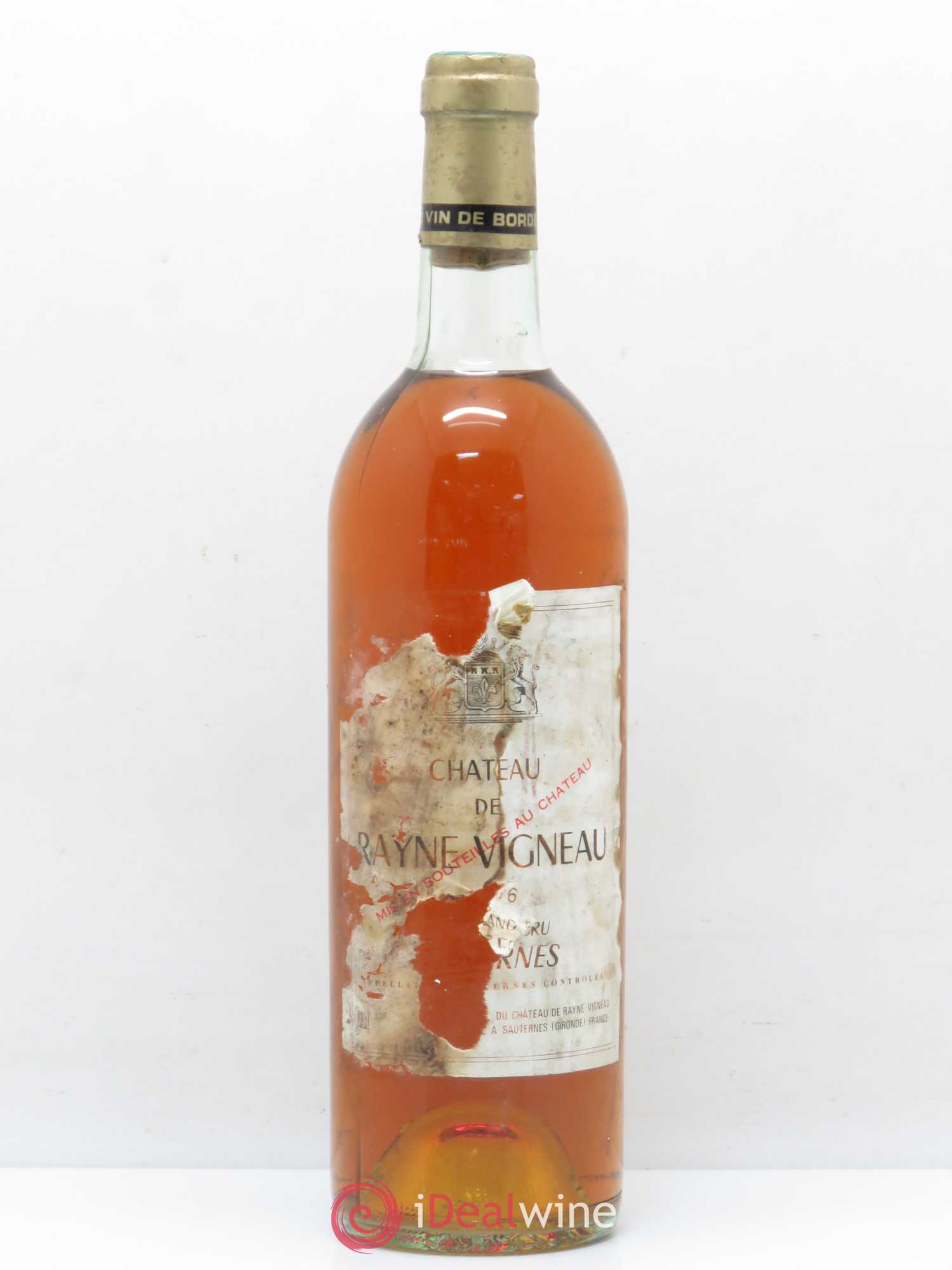 Château de Rayne Vigneau 1er Grand Cru Classé 1976 - Lotto di 1 bottiglia - 0