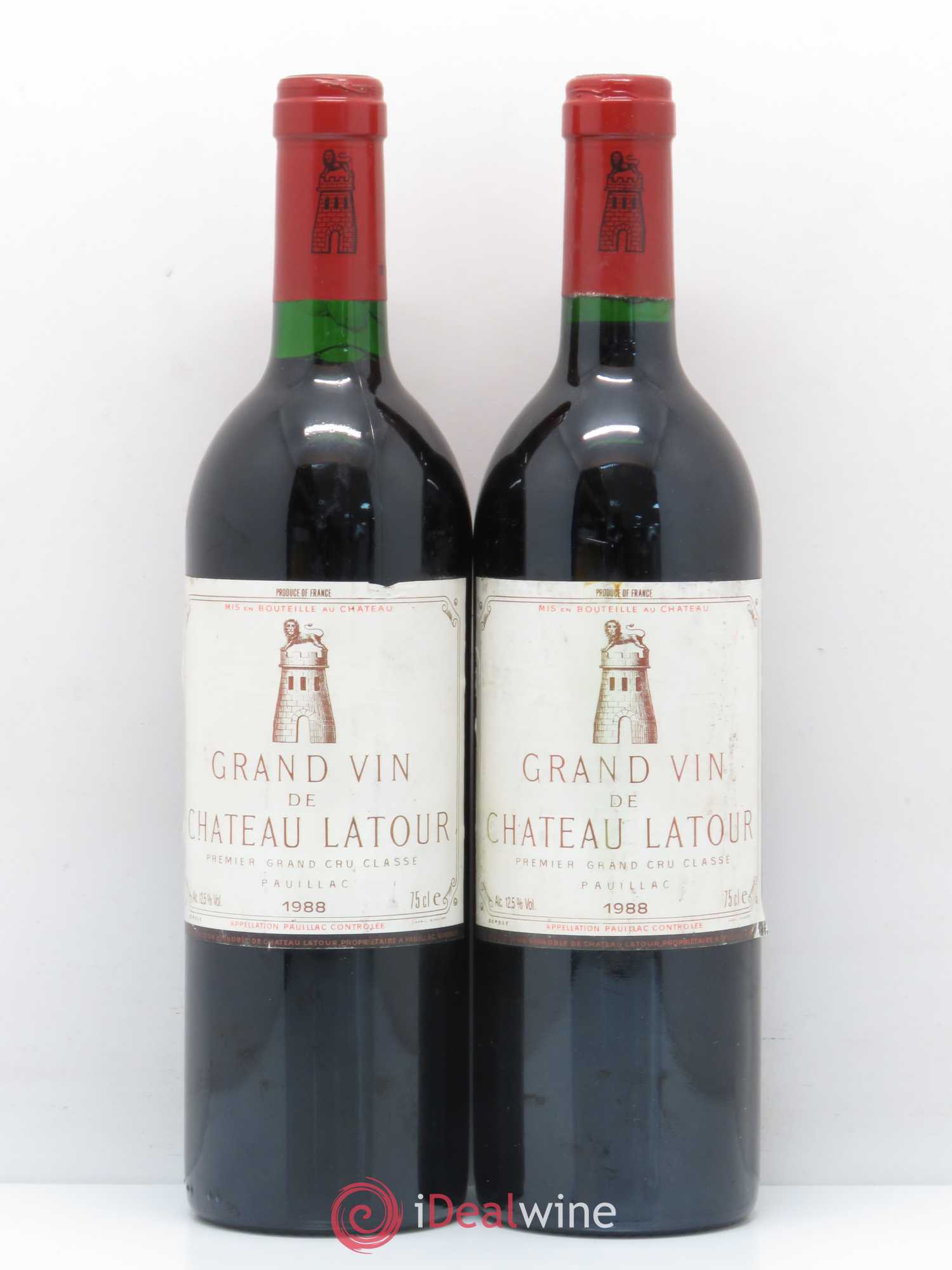 Château Latour 1er Grand Cru Classé 1988 - Lot de 2 bouteilles - 0
