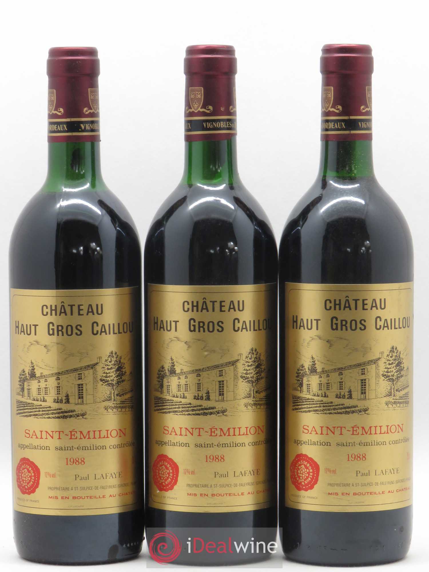 Château Haut Gros Caillou 1988 - Lot de 12 bouteilles - 3