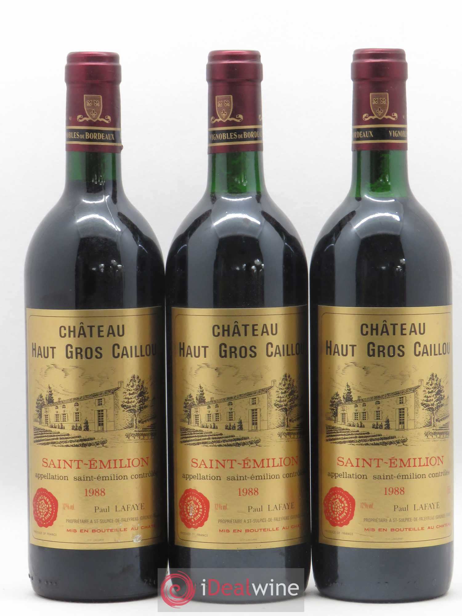 Château Haut Gros Caillou 1988 - Lot de 12 bouteilles - 4