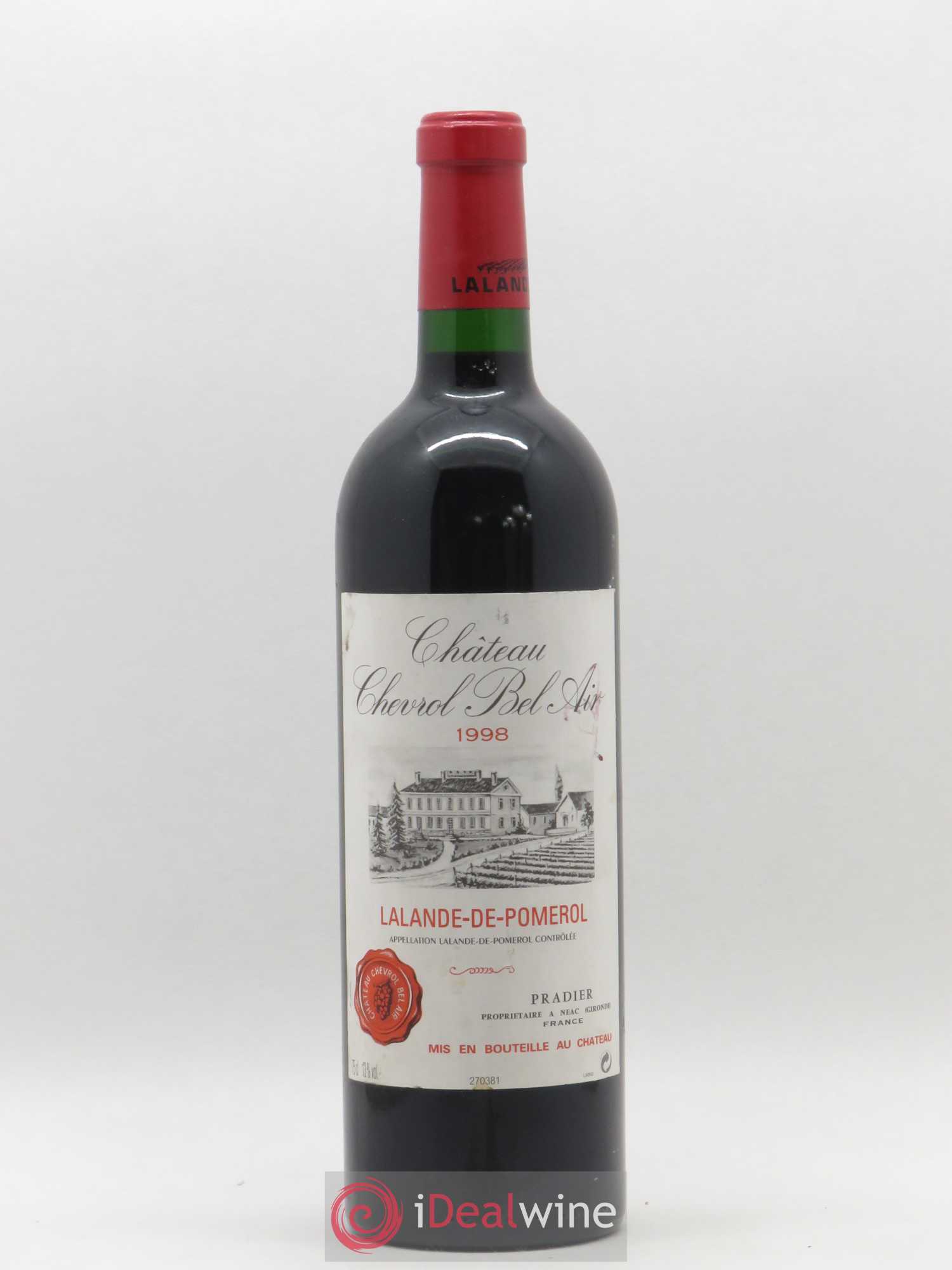Lalande-de-Pomerol Cheteau Chevrol Bel Air 1998 - Posten von 1 Flasche - 0