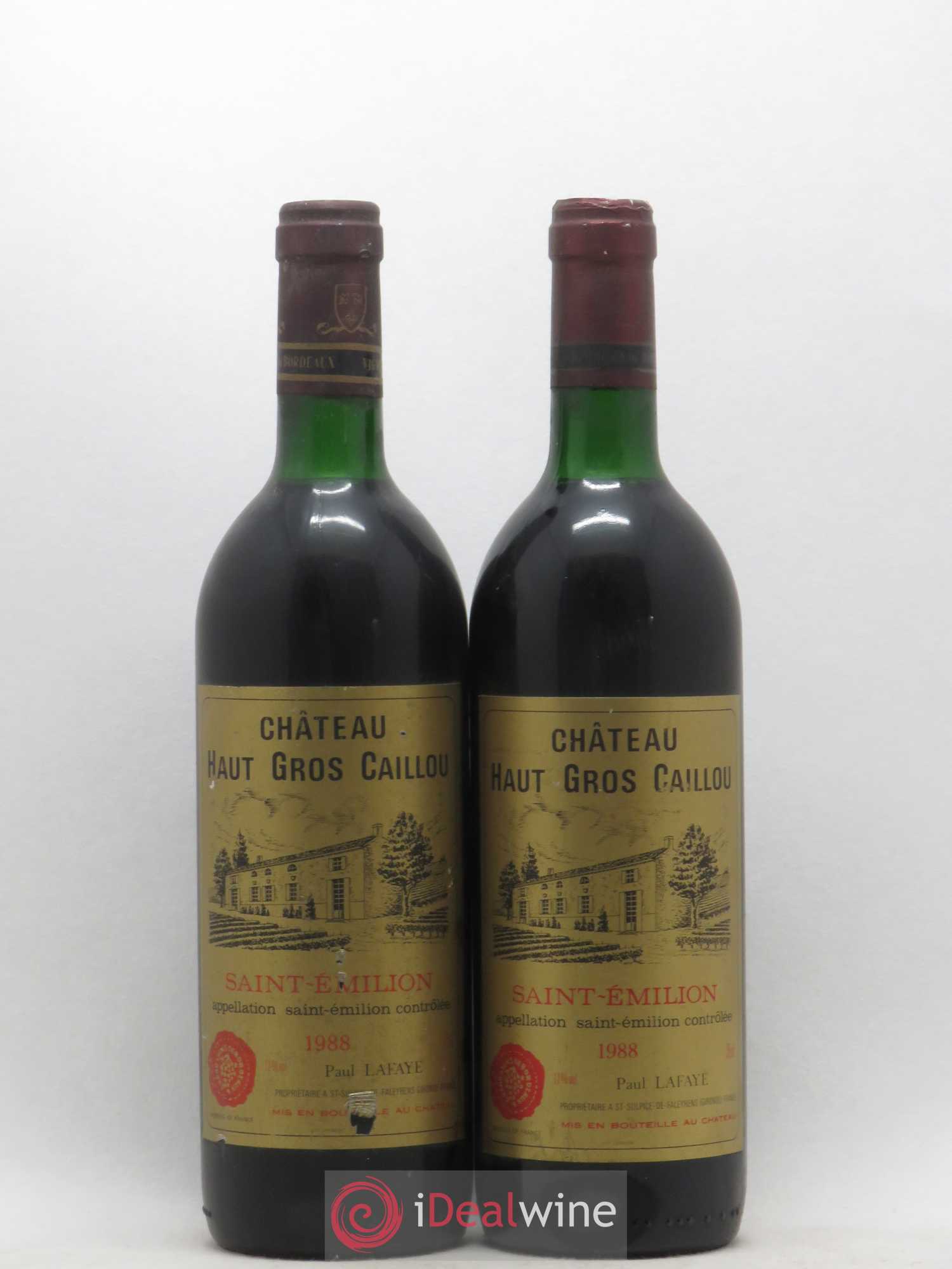 Château Haut Gros Caillou 1988 - Lot de 2 bouteilles - 0