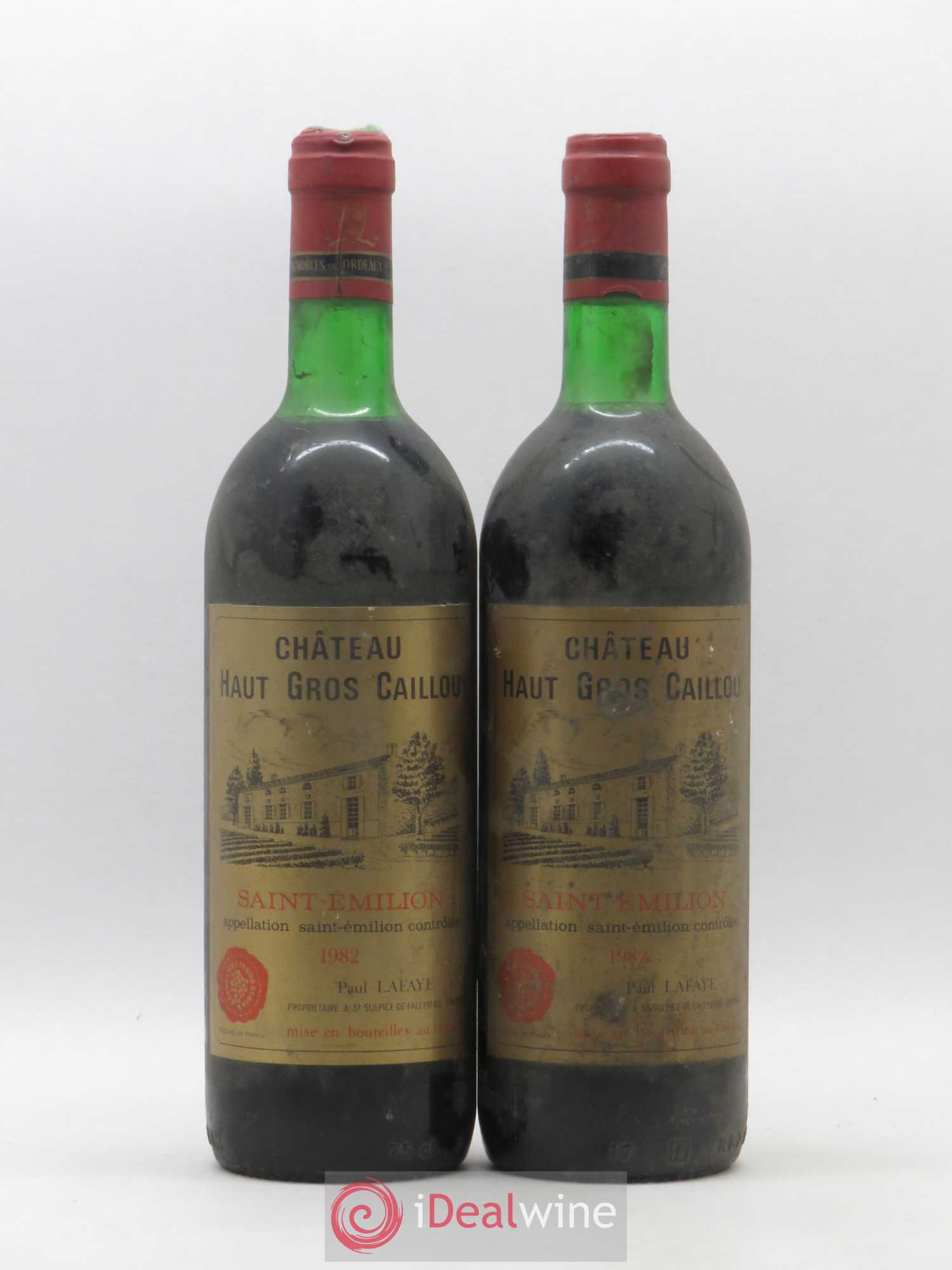 Château Haut Gros Caillou 1982 - Lot de 2 bouteilles - 0