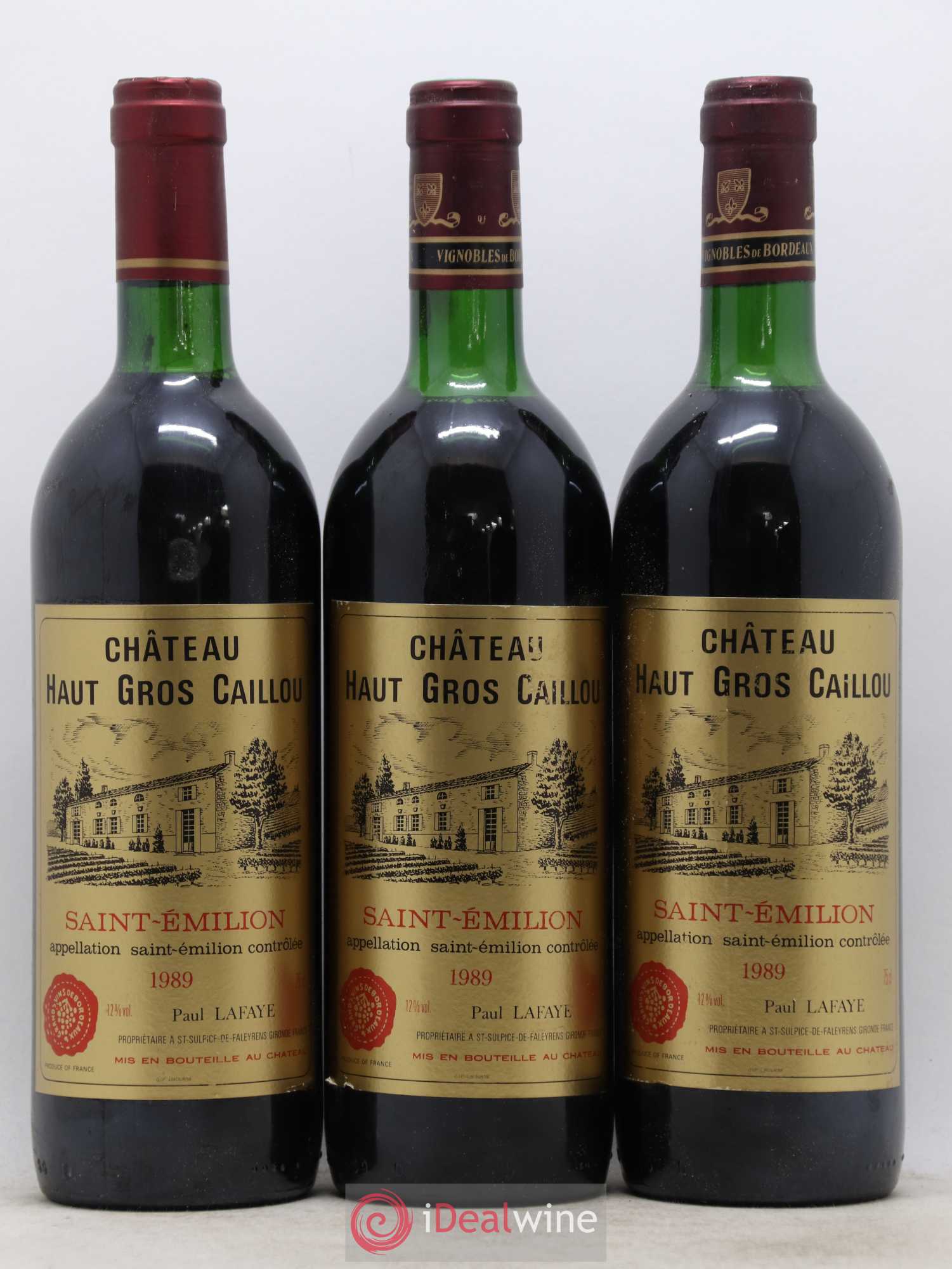 Château Haut Gros Caillou 1989 - Lot de 6 bouteilles - 1