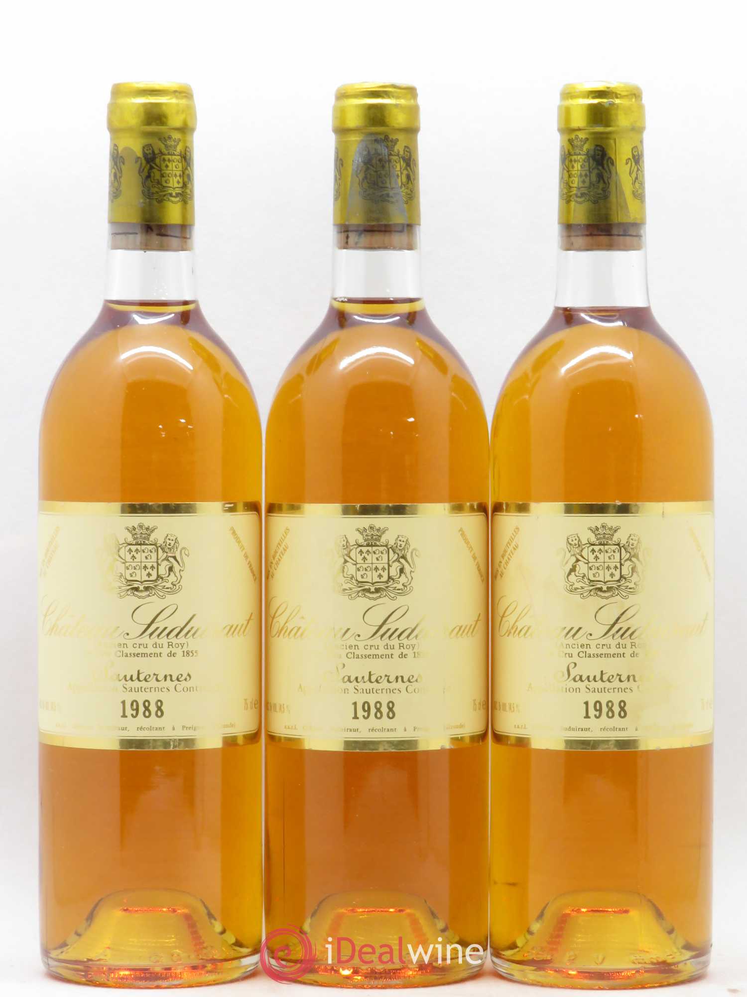 Château Suduiraut 1er Grand Cru Classé 1988 - Lotto di 3 bottiglie - 0