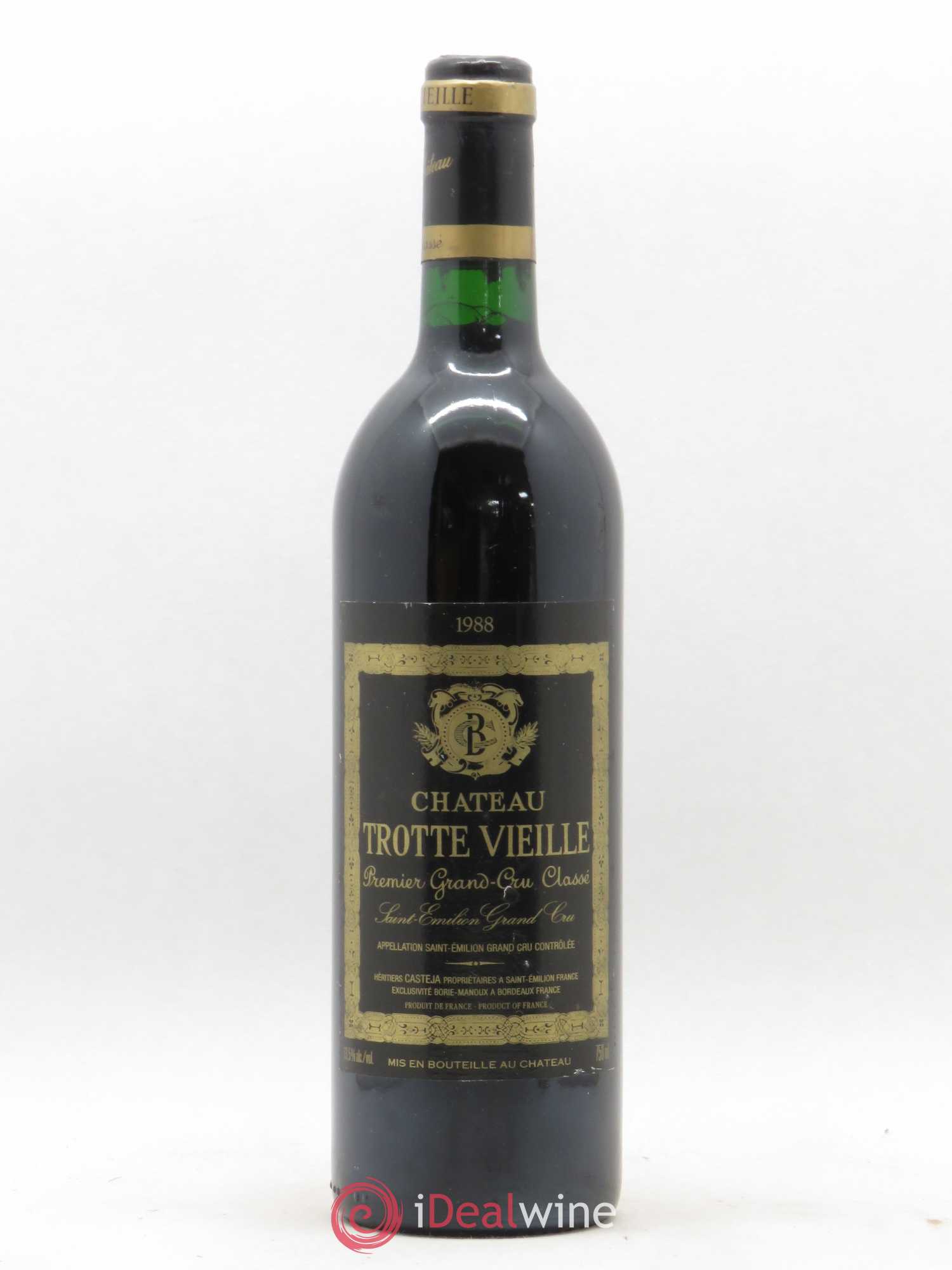 Château Trotte Vieille 1er Grand Cru Classé B 1988 - Lot de 1 bouteille - 0