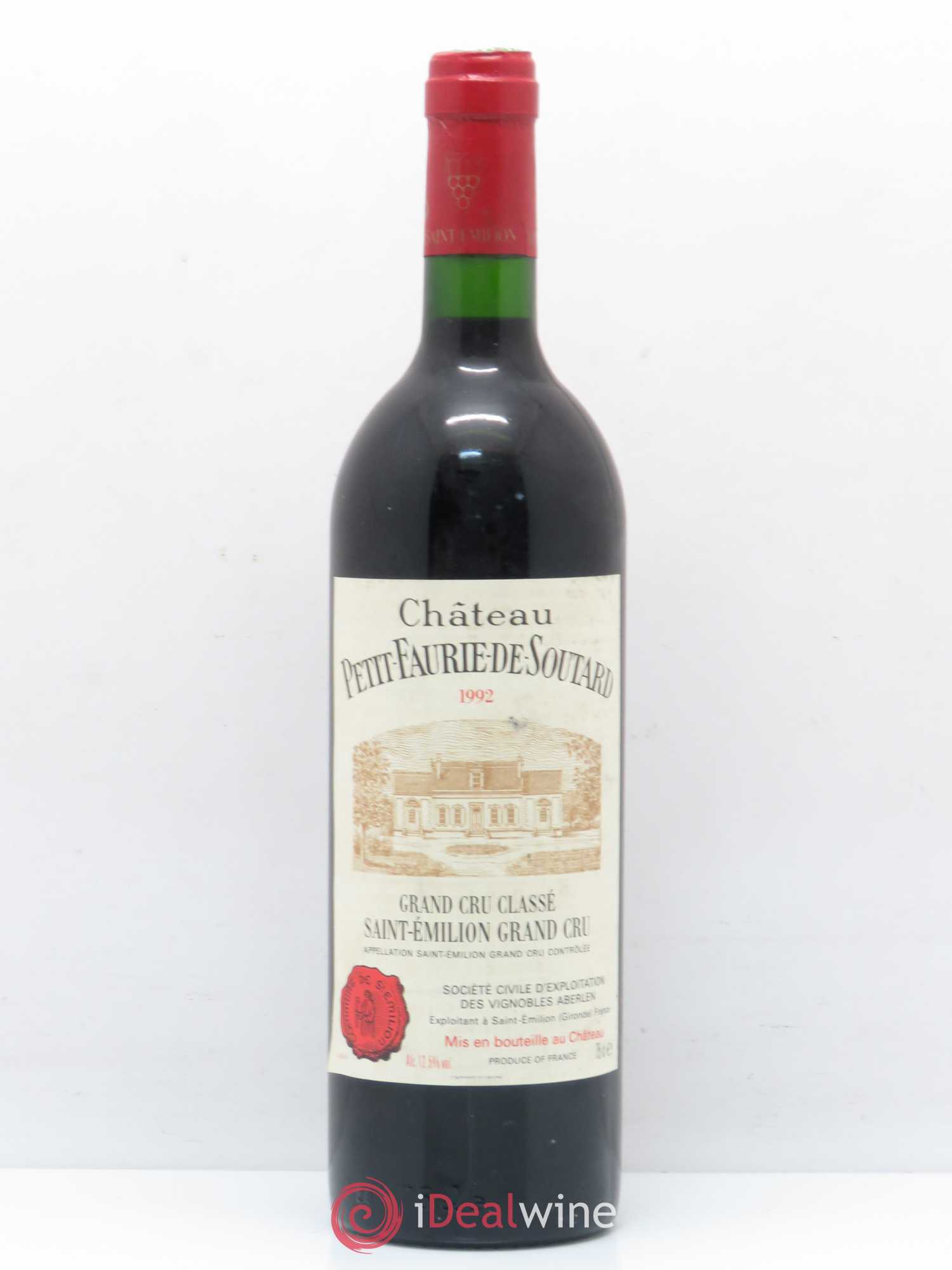 Château Petit Faurie de Soutard Grand Cru Classé 1992 - Lot de 1 bouteille - 0