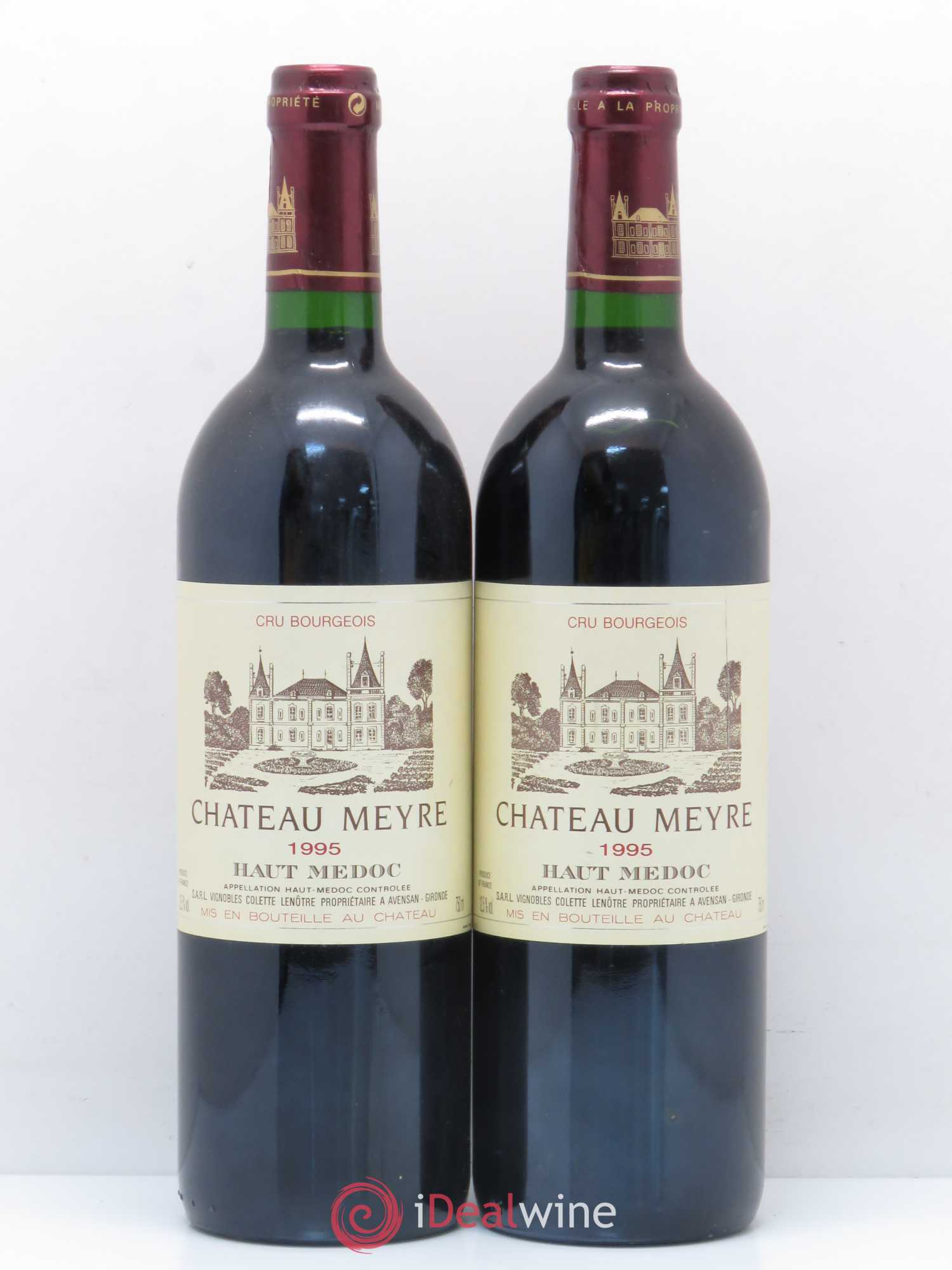 Haut Médoc Château Meyre 1995 - Lot de 2 bouteilles - 0