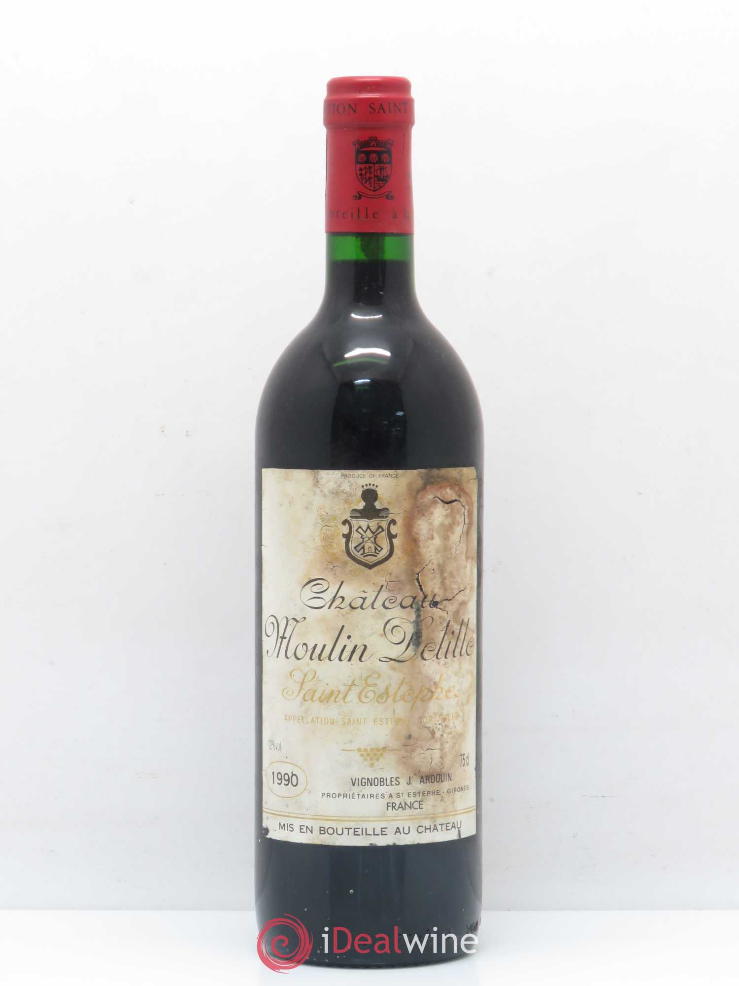 Saint-Estèphe Château Moulin Delille 1990 - Posten von 1 Flasche - 0