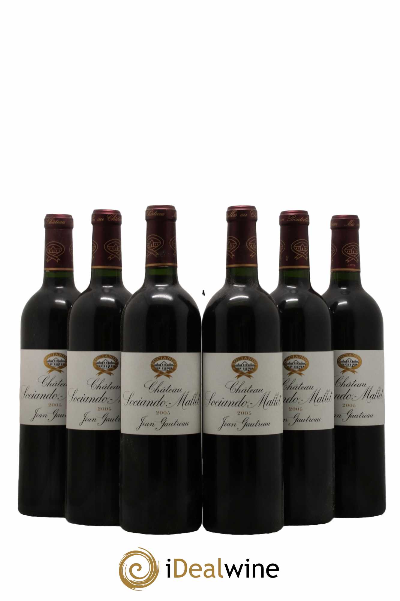 Château Sociando Mallet 2005 - Lot de 6 bouteilles - 0