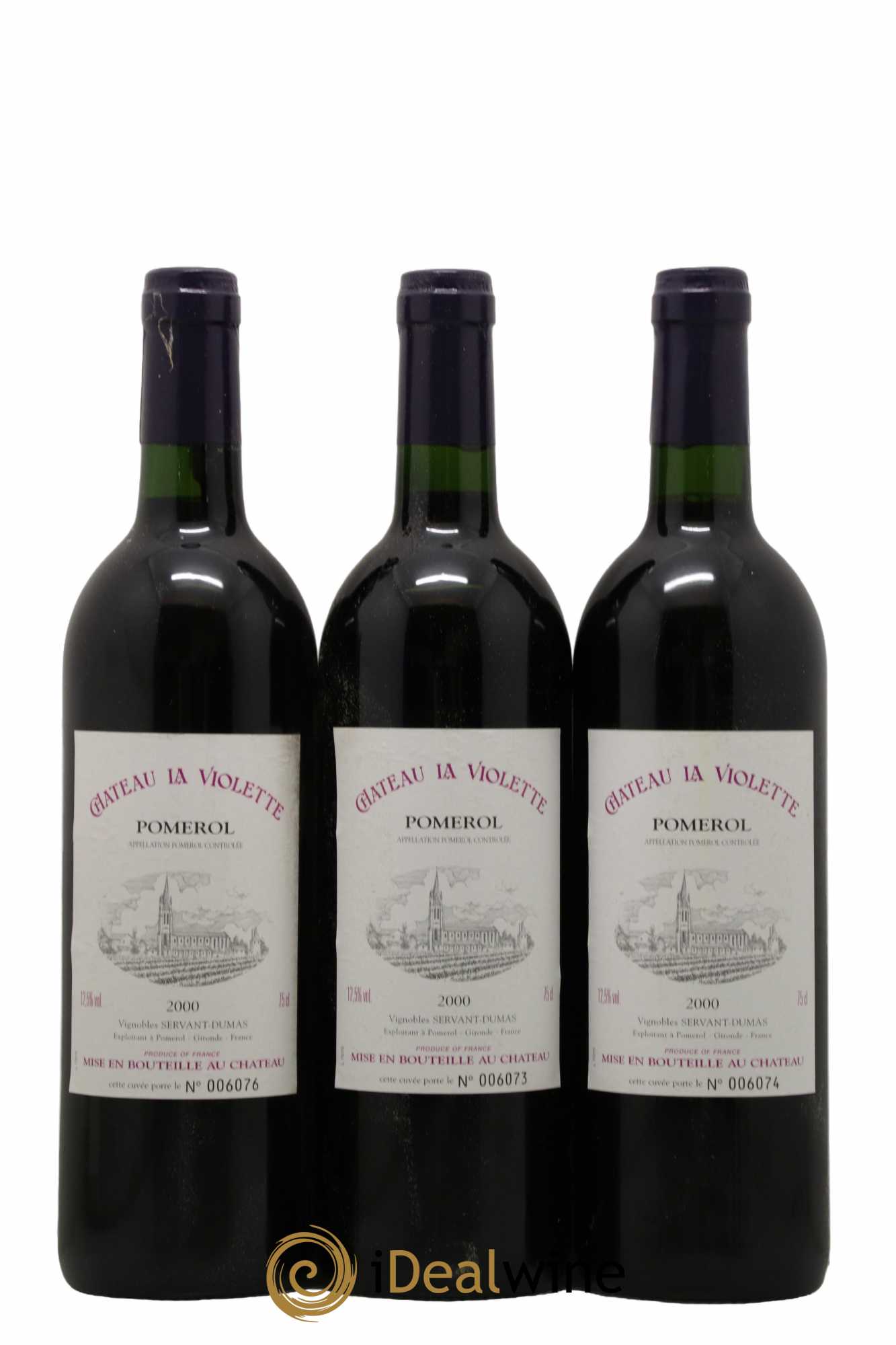 Château la Violette 2000 - Lot de 6 bouteilles - 1
