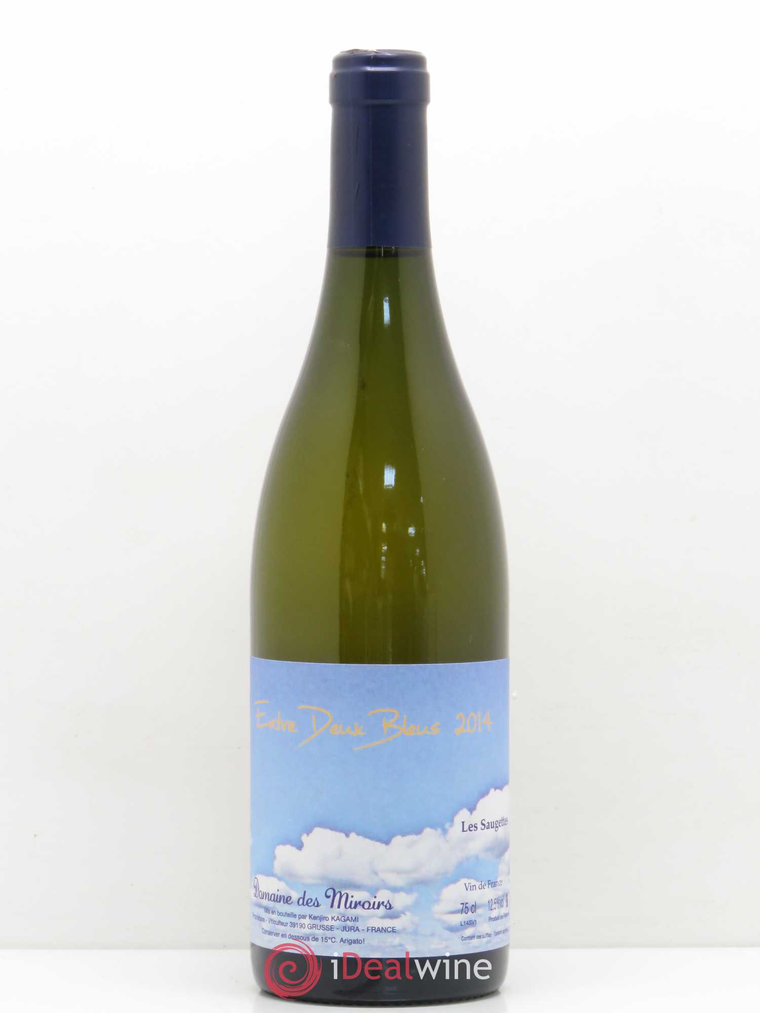 Vin de France Entre deux Bleus Les Saugettes Domaine des Miroirs Kenjiro Kagami 2014 - Posten von 1 Flasche - 0