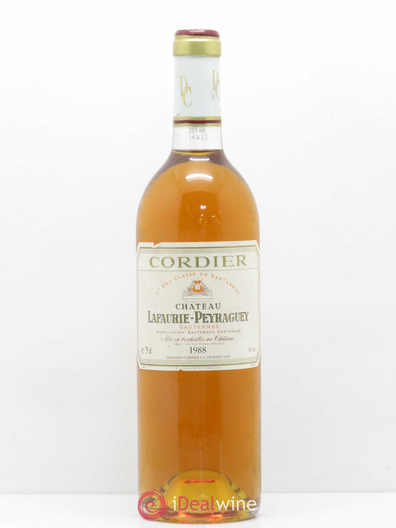 Château Lafaurie-Peyraguey 1er Grand Cru Classé 1988 - Lotto di 1 bottiglia - 0