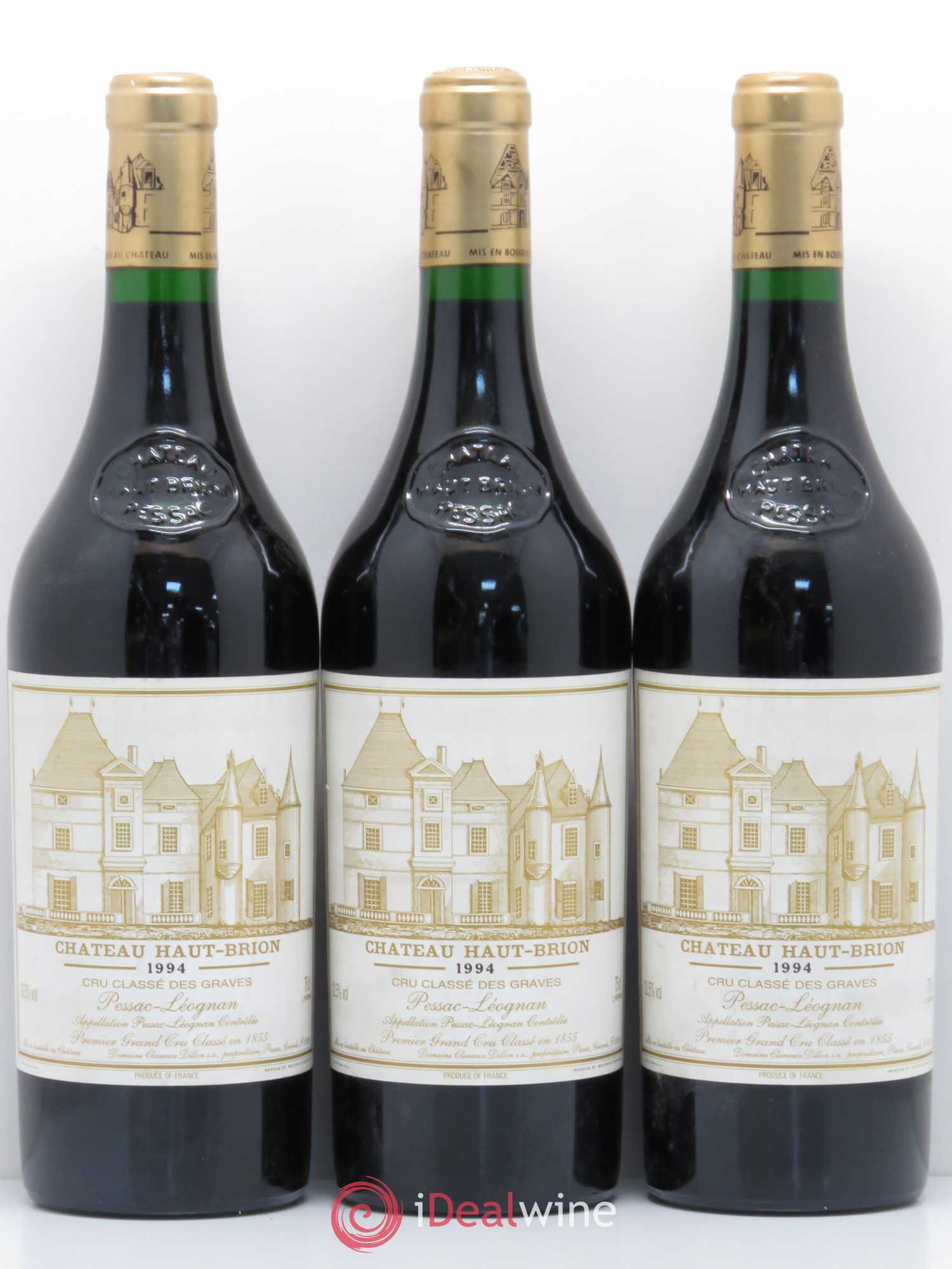 Château Haut Brion 1er Grand Cru Classé 1994 - Lot de 3 bouteilles - 0