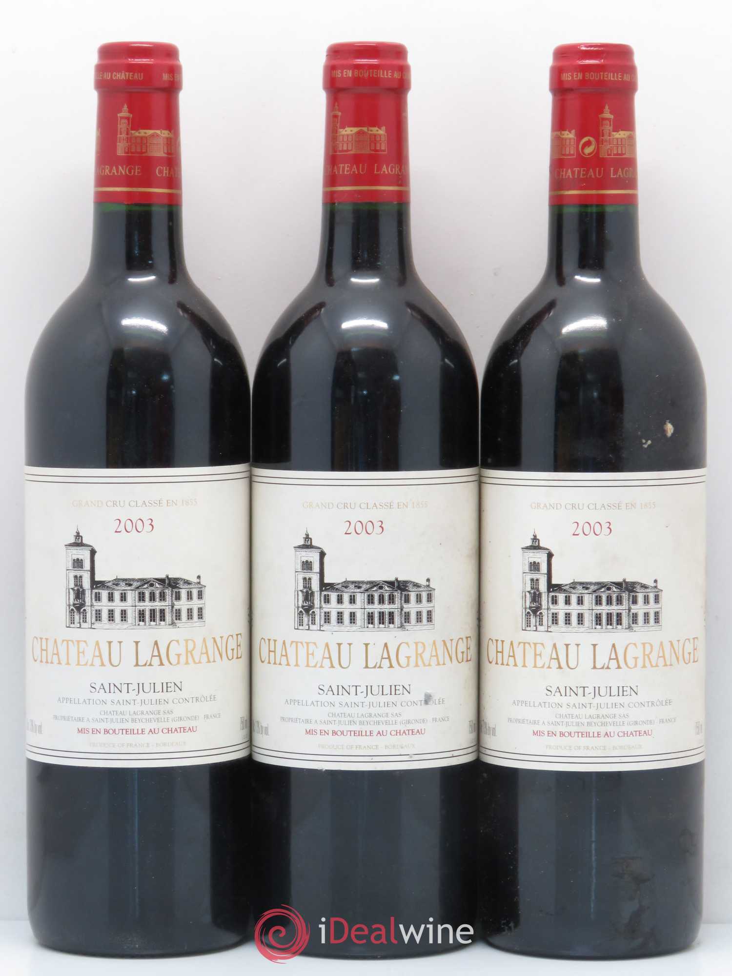 Château Lagrange 3ème Grand Cru Classé 2003 - Lot de 5 bouteilles - 1