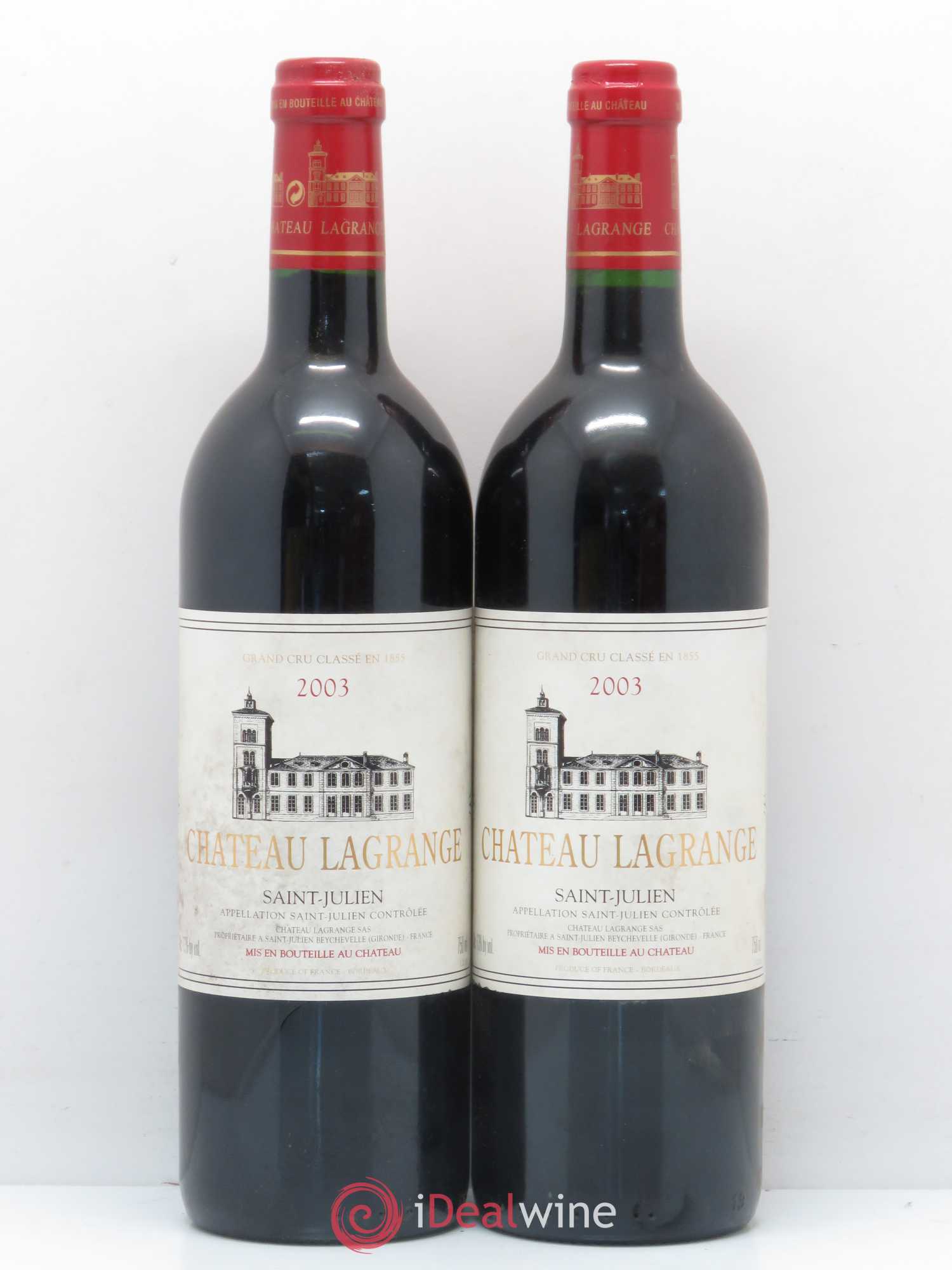 Château Lagrange 3ème Grand Cru Classé 2003 - Lot de 2 bouteilles - 0