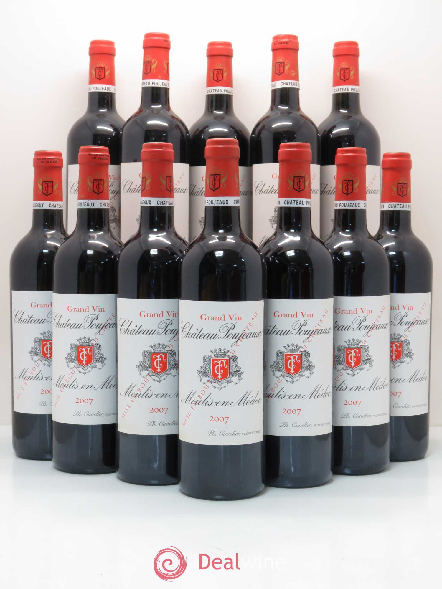 Château Poujeaux 2007 - Lot de 12 bouteilles - 0