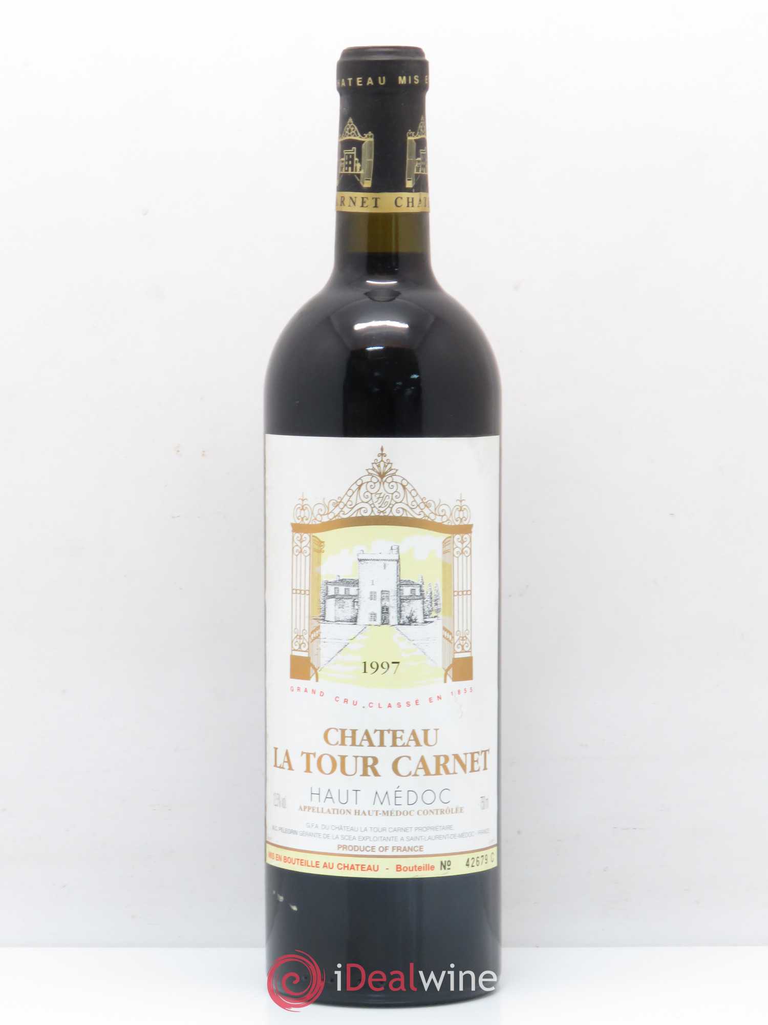 Château la Tour Carnet 4ème Grand Cru Classé 1997 - Lot de 1 bouteille - 0