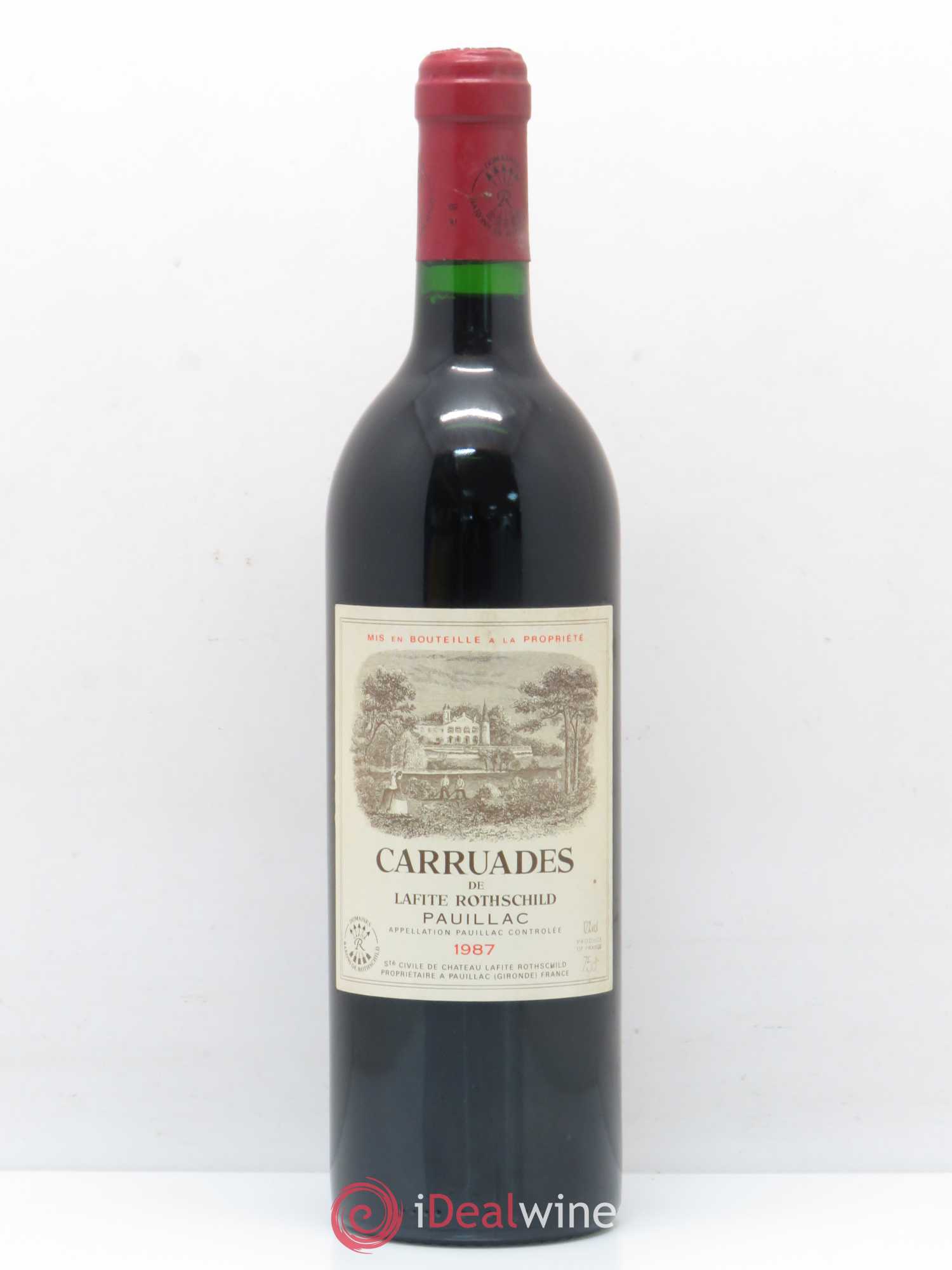 Carruades de Lafite Rothschild Second Vin 1987 - Lot de 1 bouteille - 0
