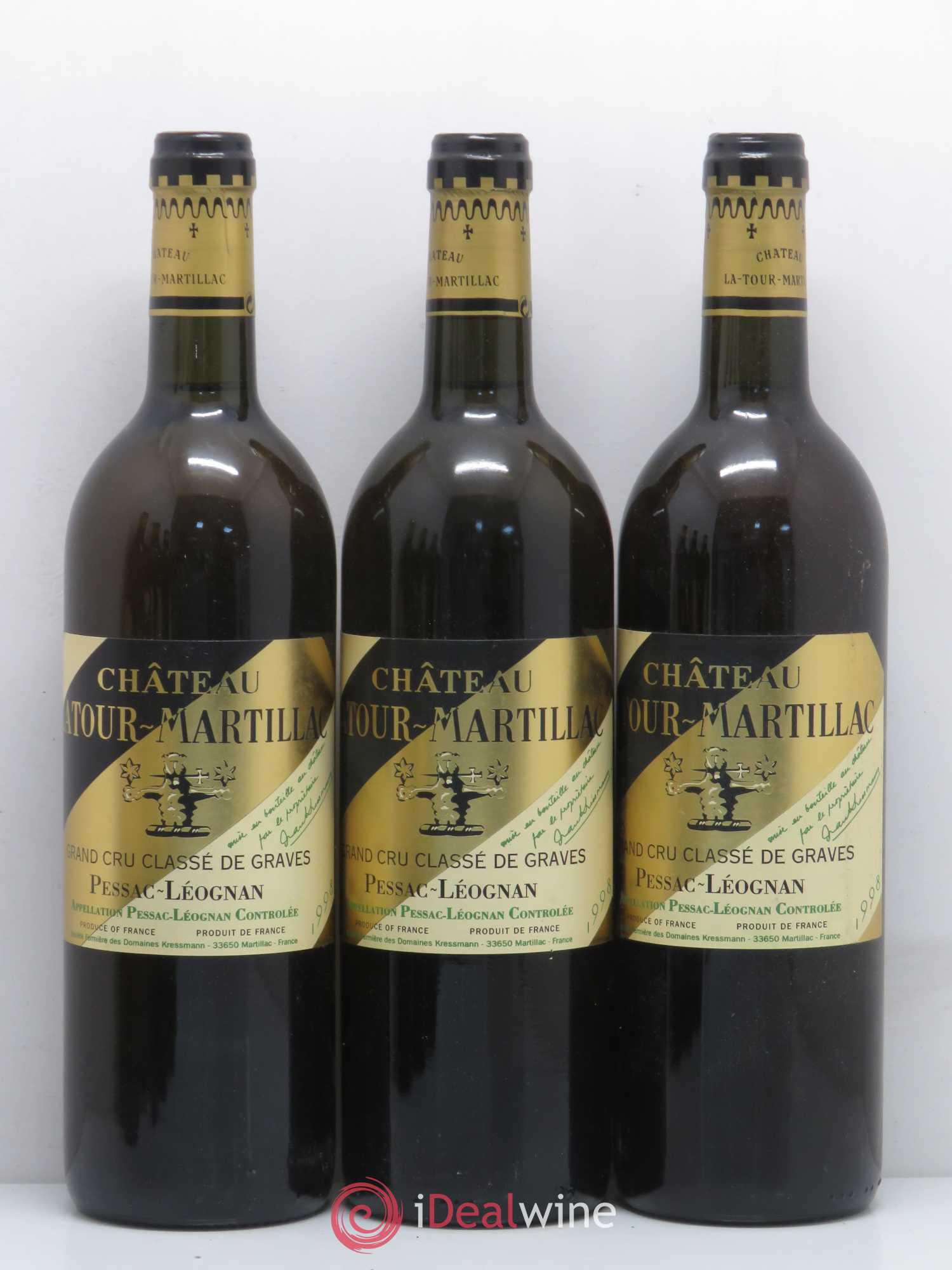 Château Latour-Martillac Cru Classé de Graves 1998 - Lot de 6 bouteilles - 1