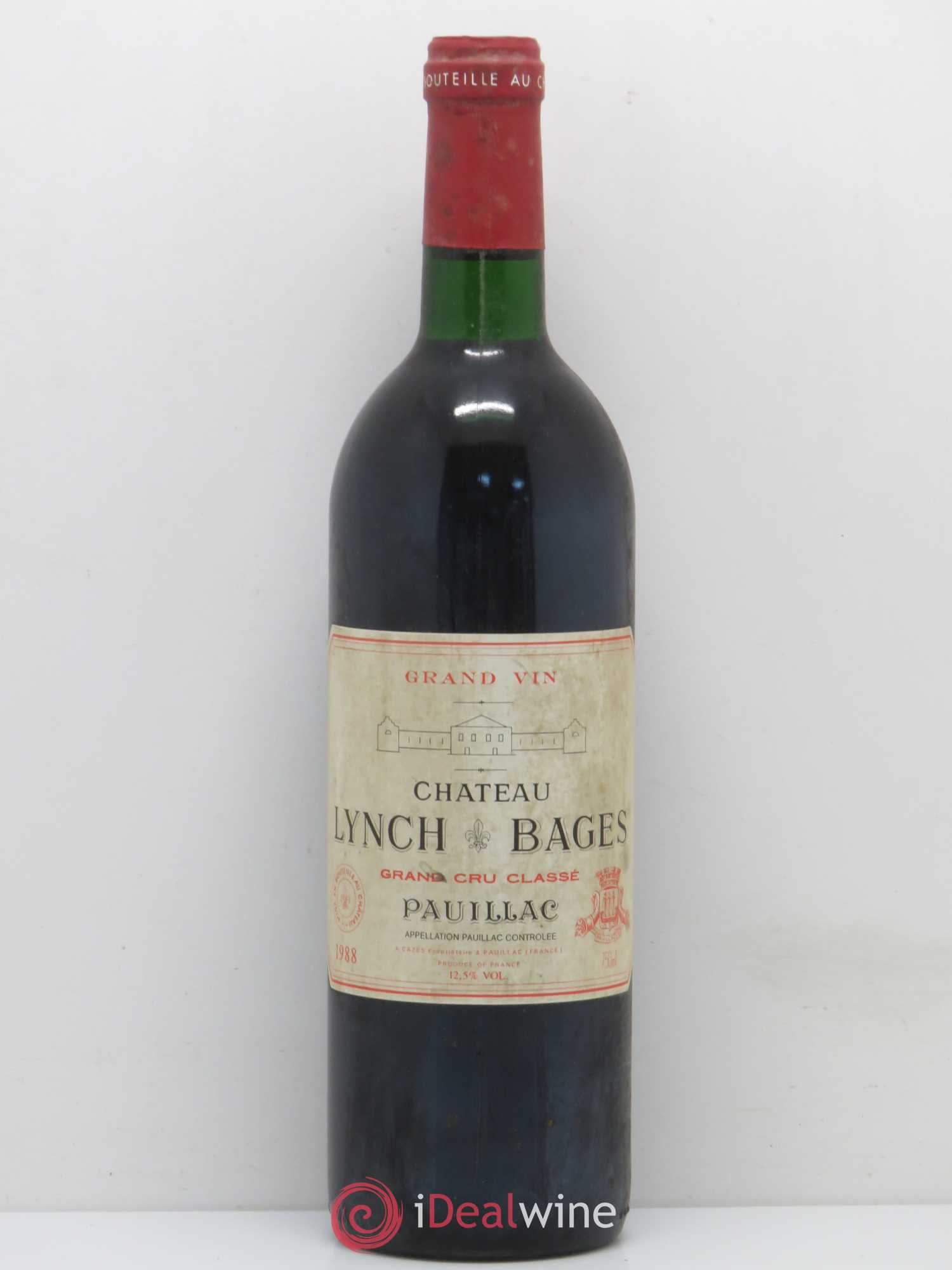 Château Lynch Bages 5ème Grand Cru Classé 1988 - Lot de 1 bouteille - 0