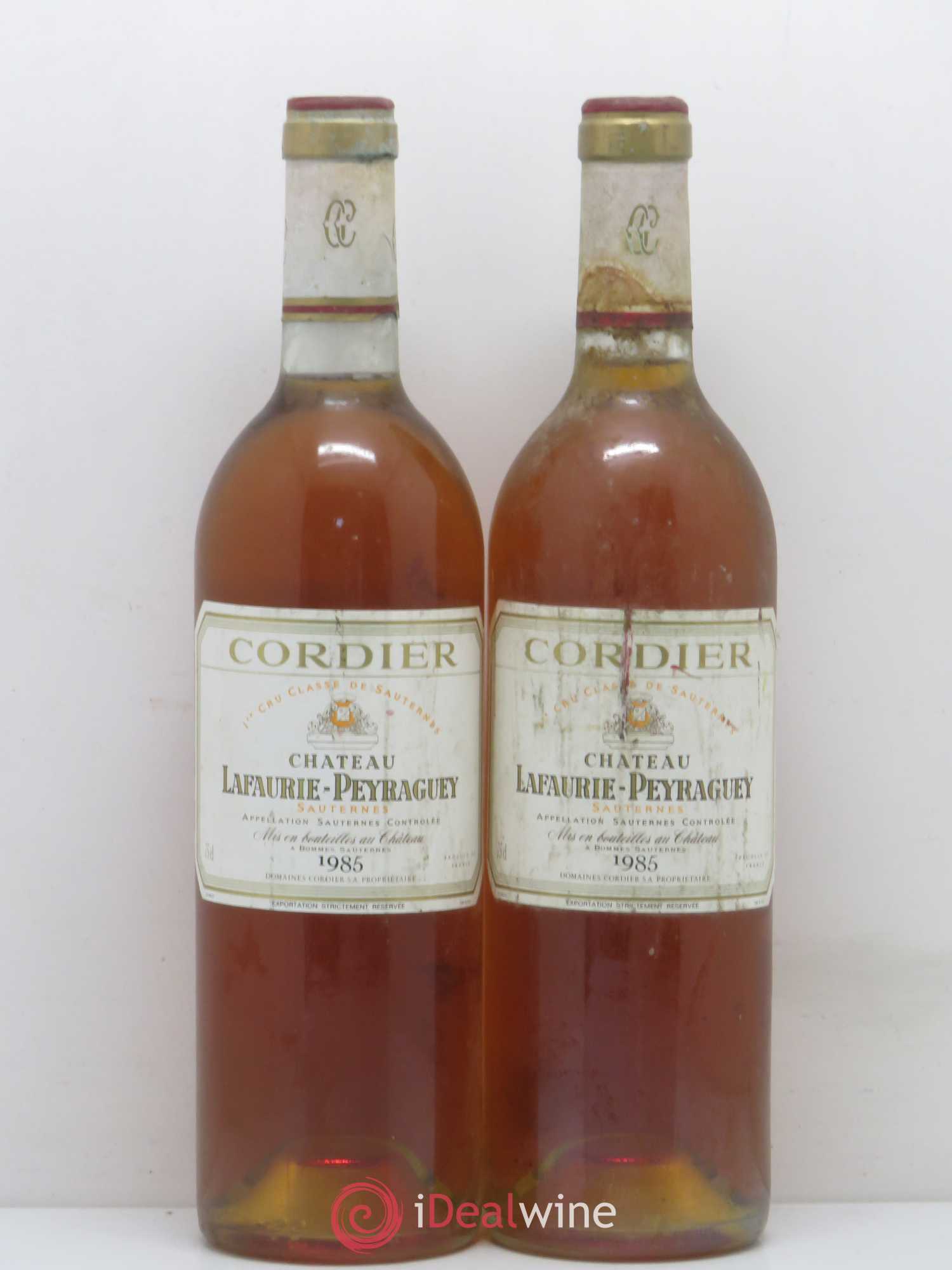 Château Lafaurie-Peyraguey 1er Grand Cru Classé 1985 - Lotto di 2 bottiglie - 0