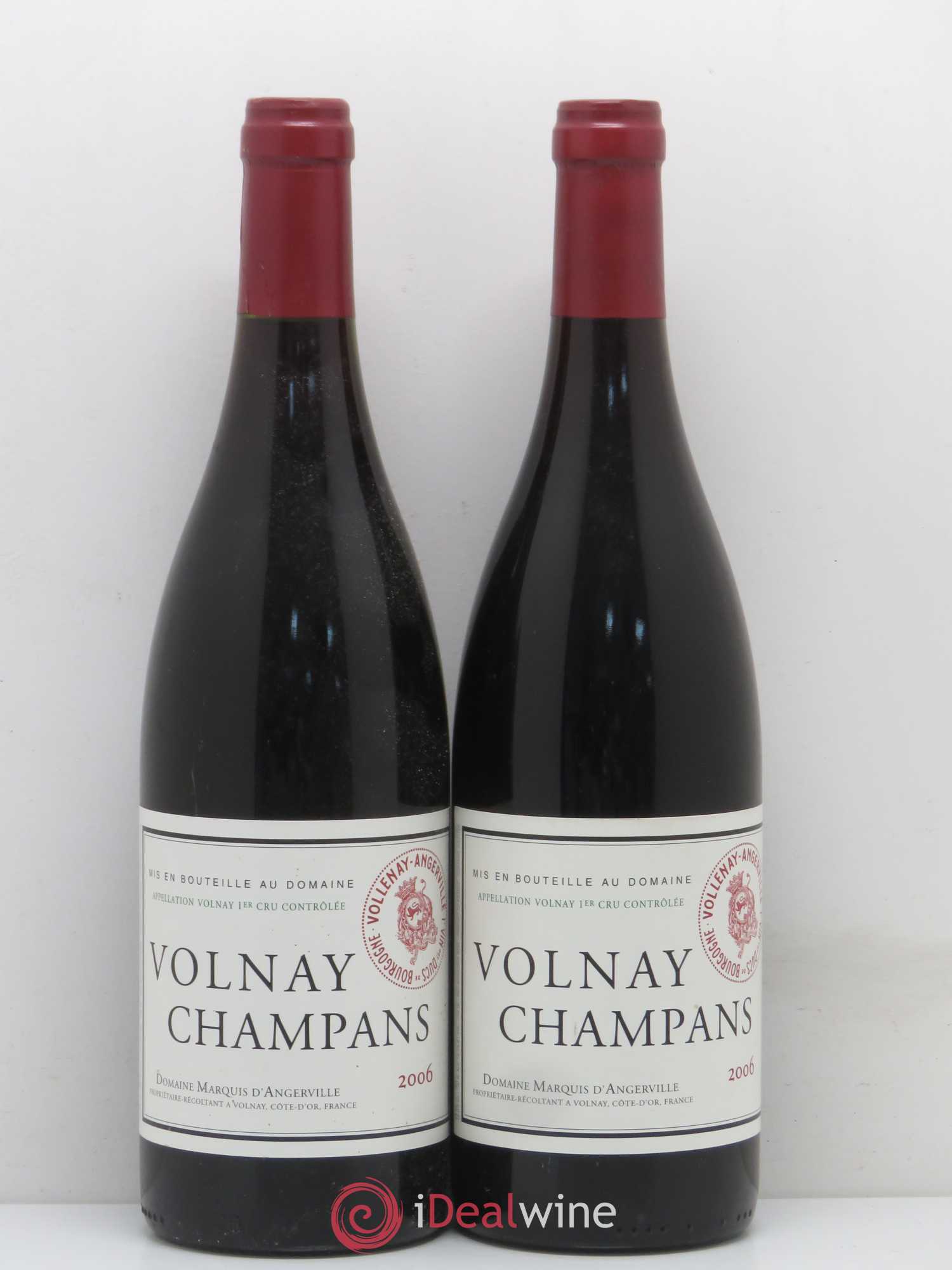 Volnay 1er Cru Champans Marquis d'Angerville (Domaine) 2006 - Lot de 2 bouteilles - 0