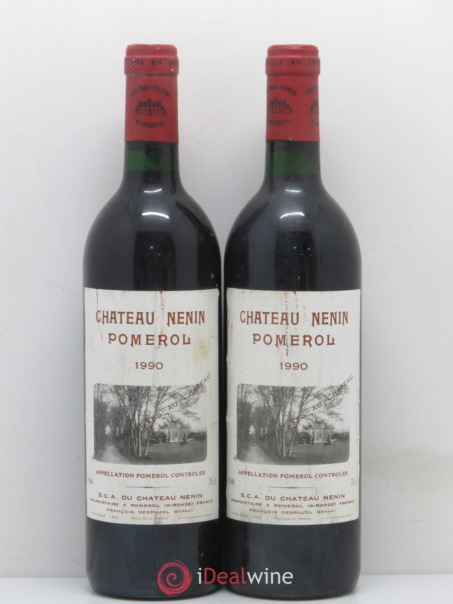 Château Nenin 1990 - Lot de 2 bouteilles - 0