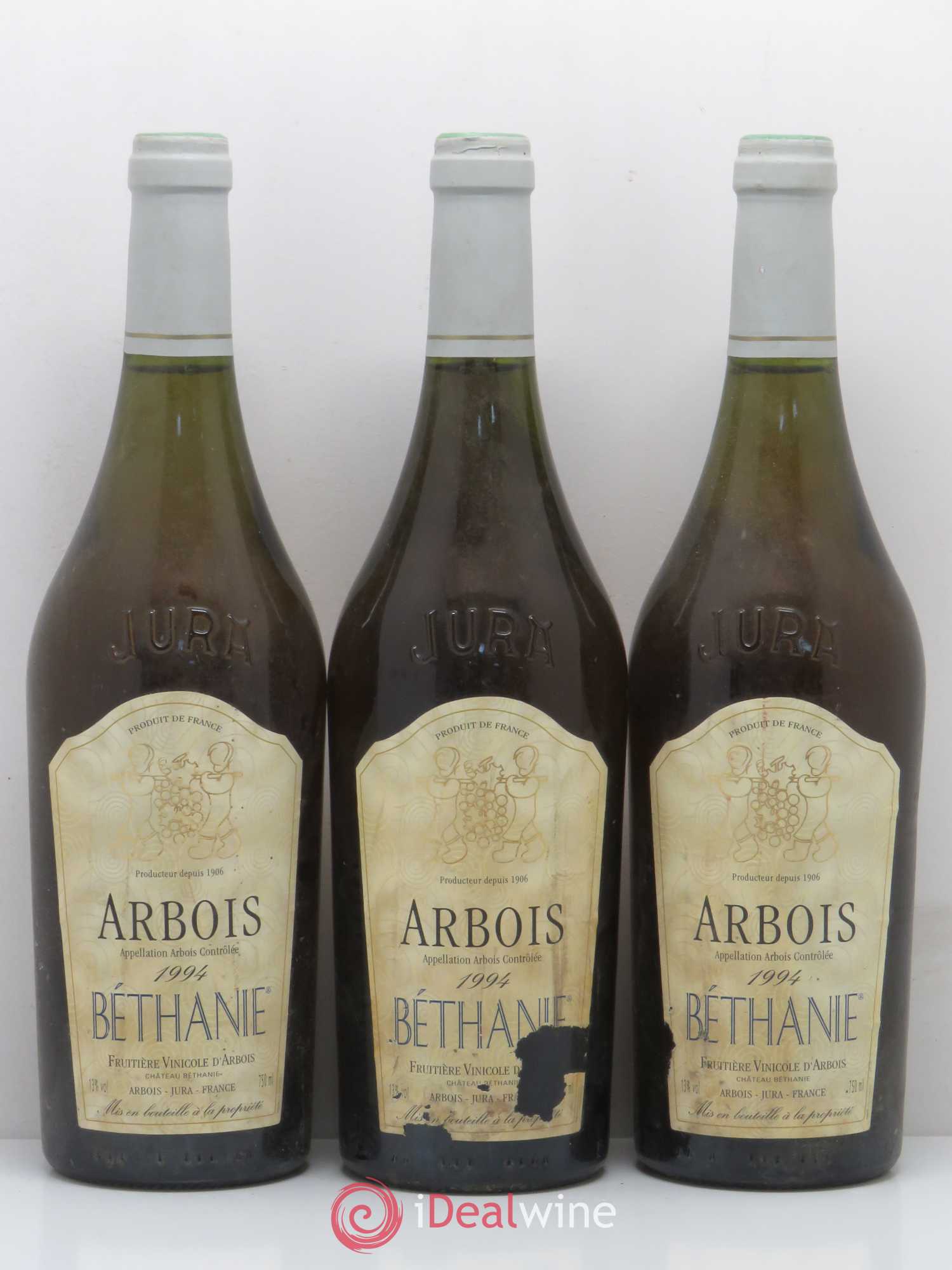 Arbois Fruitiere Vinicole d'Arbois Bethanie 1994 - Posten von 3 Flaschen - 0