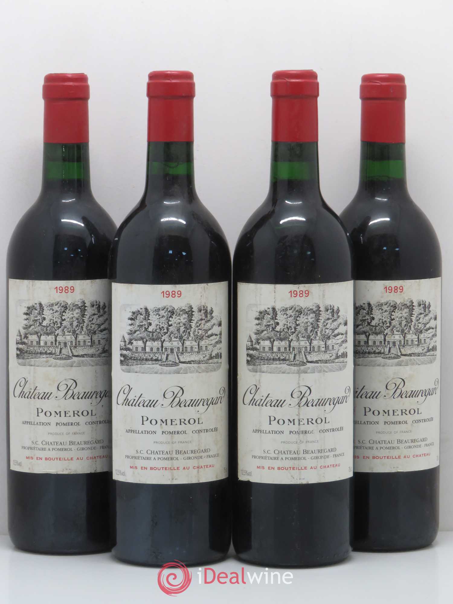 Château Beauregard 1989 - Lot de 4 bouteilles - 0