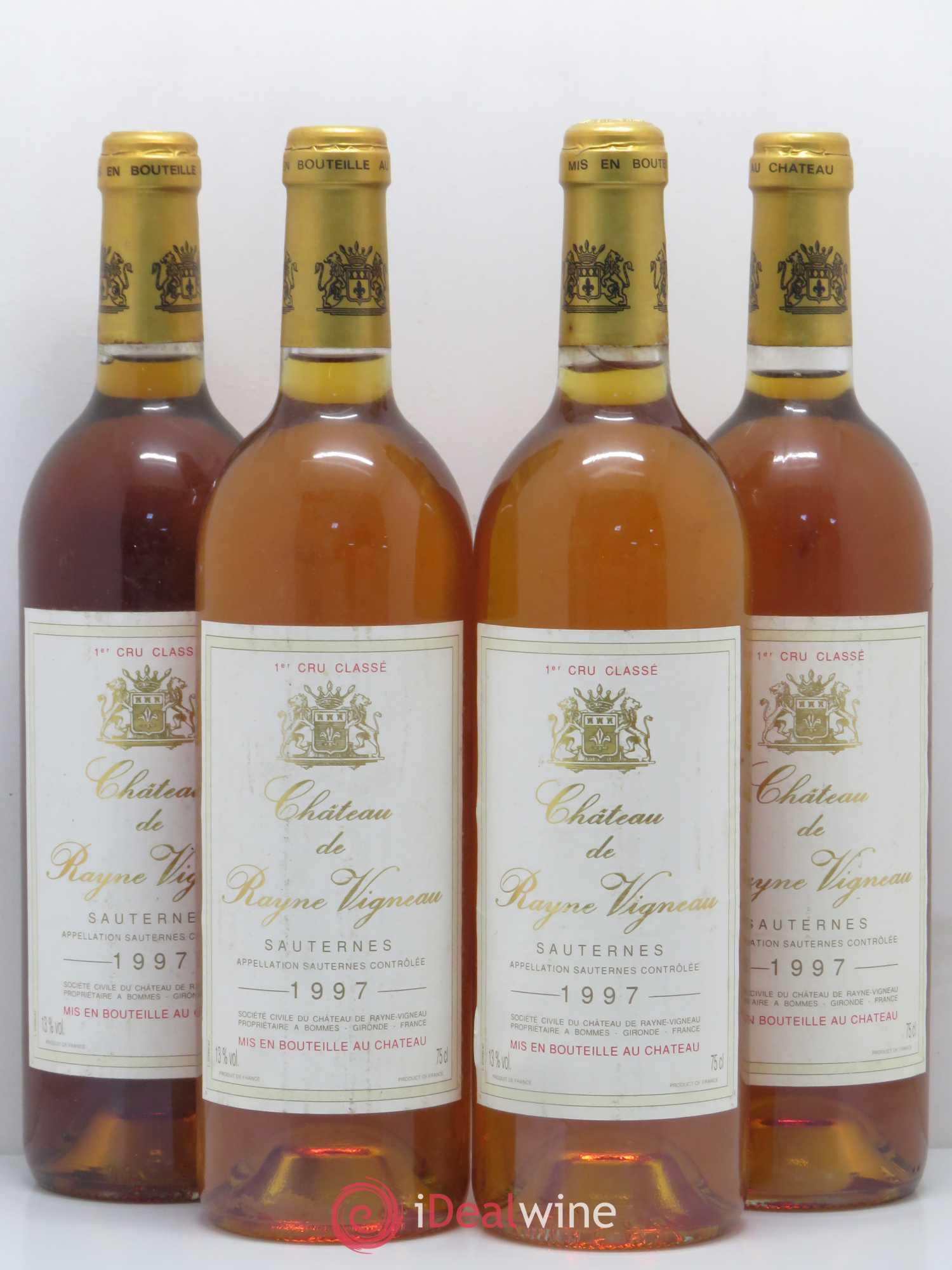 Château de Rayne Vigneau 1er Grand Cru Classé 1997 - Lotto di 4 bottiglie - 0