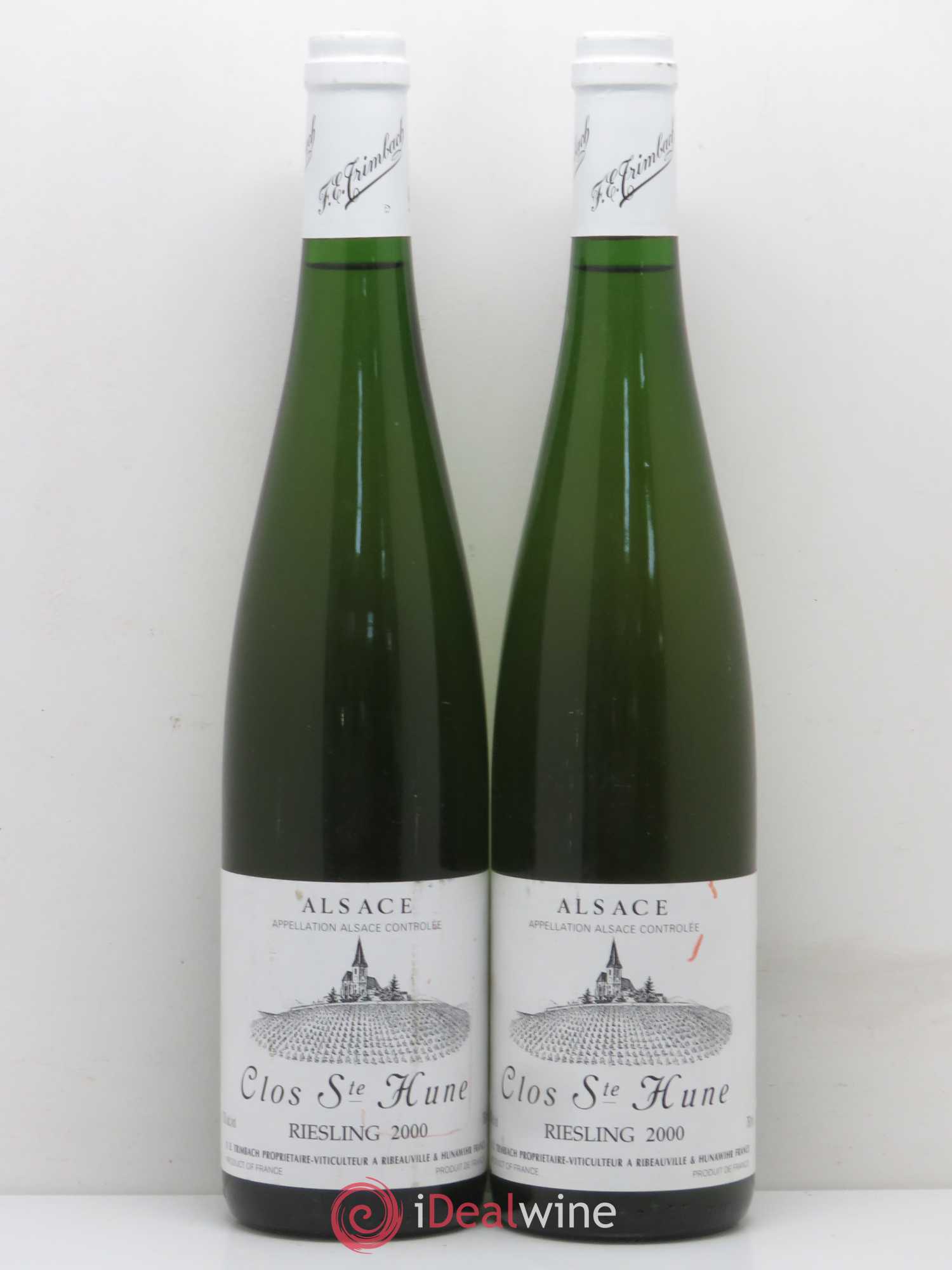 Alsace Riesling Clos Sainte-Hune Trimbach (Domaine) 2000 - Lot de 2 bouteilles - 0